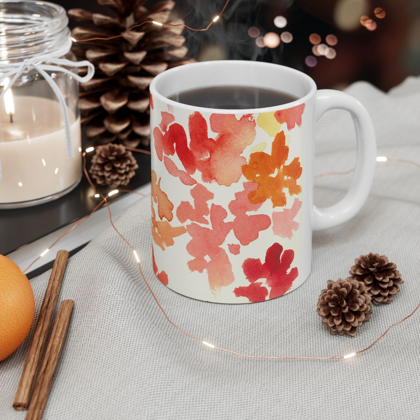 The Posy Ceramic Mug, (11oz, 15oz) - Brooke Zitting, LLC