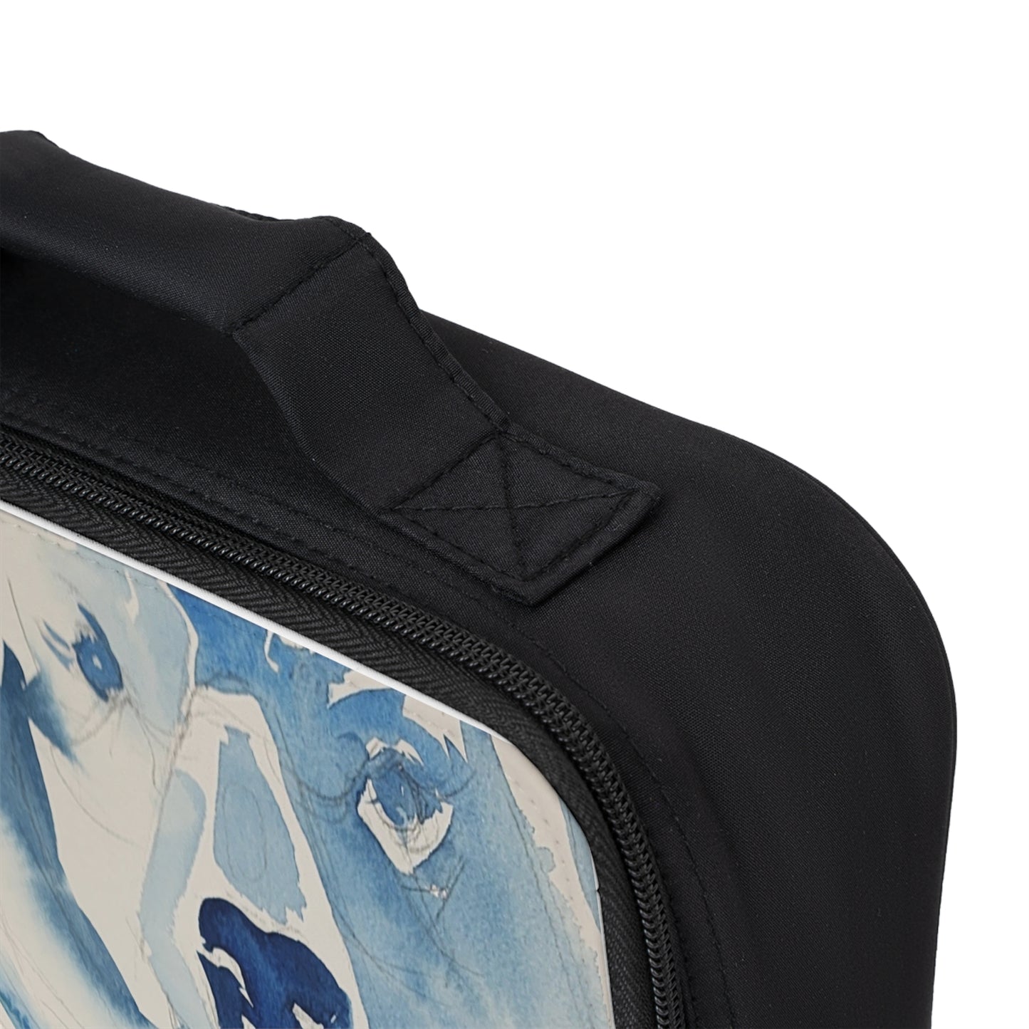 Polar Plunge Watercolor Design Lunch Bag – Eco-Friendly Tote for School, Work, Picnics & Beach - Brooke Zitting, LLC