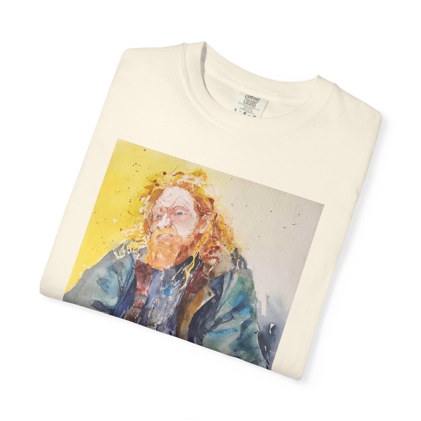 Artistic Unisex Garment-Dyed T-shirt, Vibrant Watercolor Design, Casual Wear, Artist Gift, Custom T-shirt