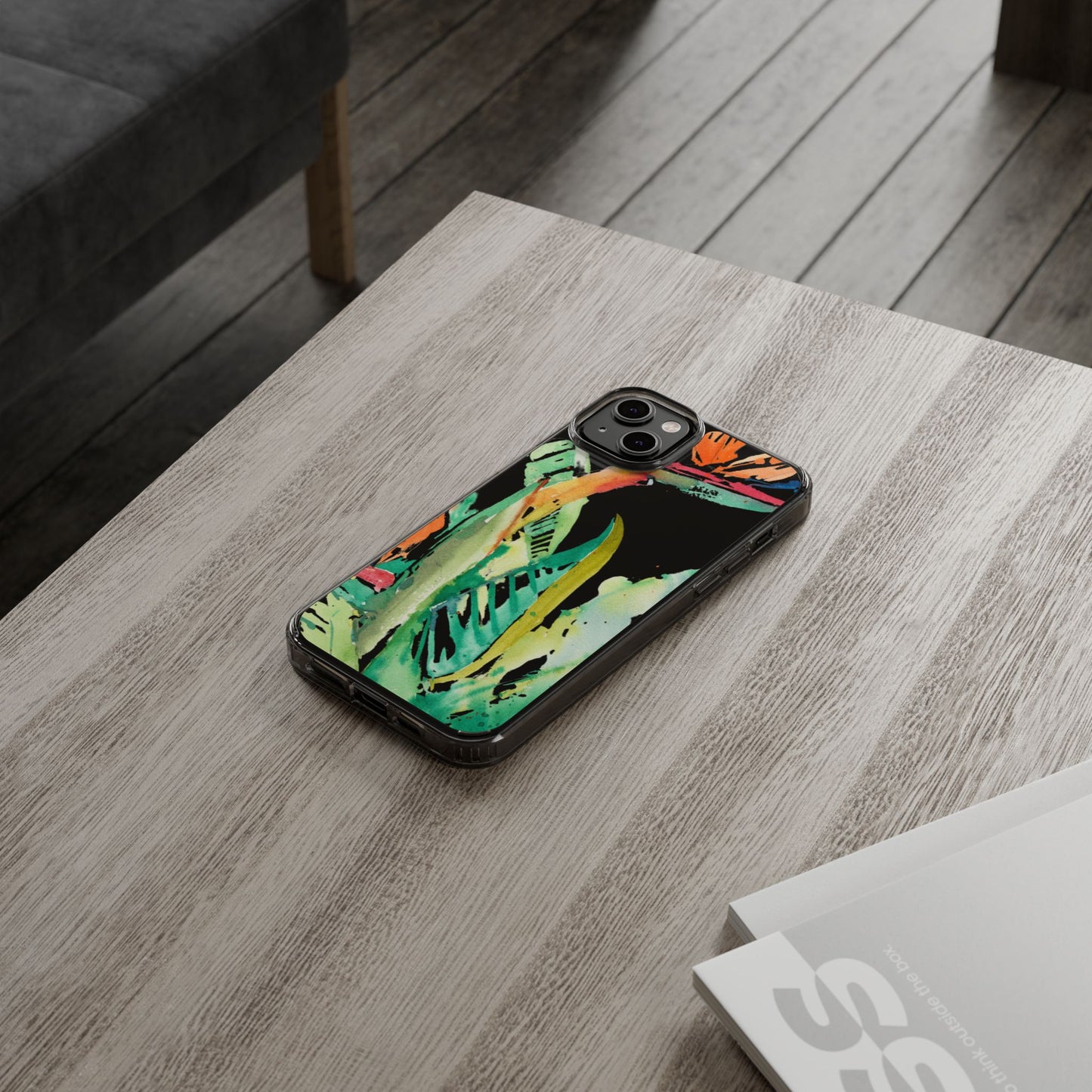 Another Day in Paradise Watercolor Clear Phone Case - Brooke Zitting, LLC