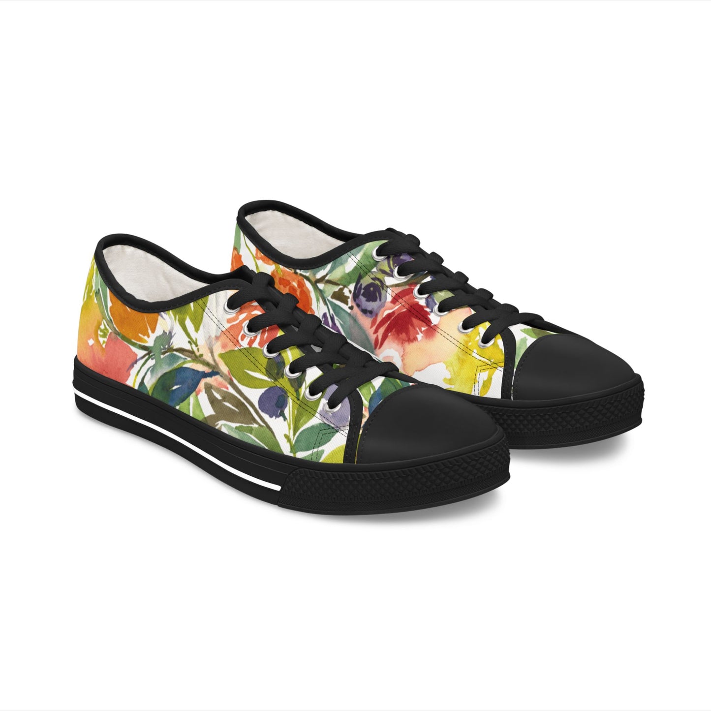 Petal Pop Casual Low-top Sneakers - The Perfect Gift for Her - Brooke Zitting, LLC