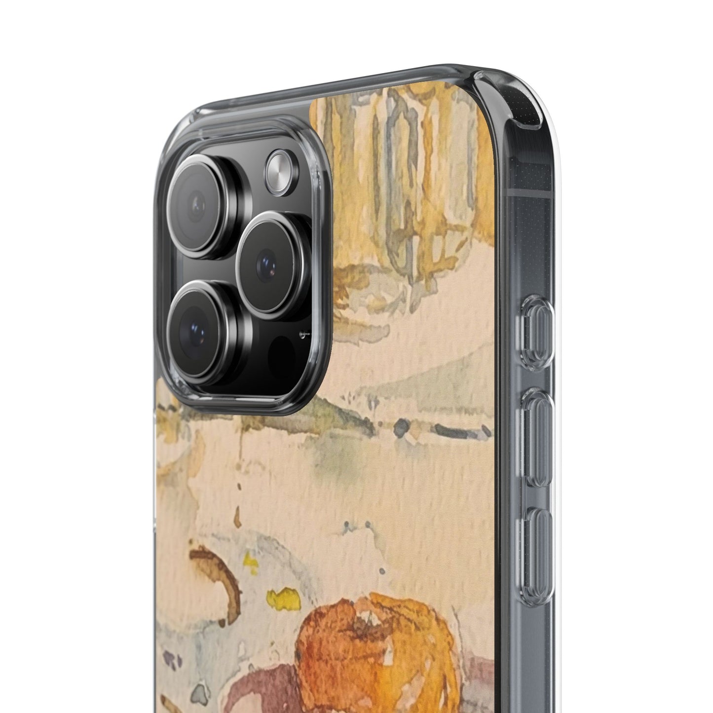 Watercolor Artist's Table Clear Phone Case - Brooke Zitting, LLC