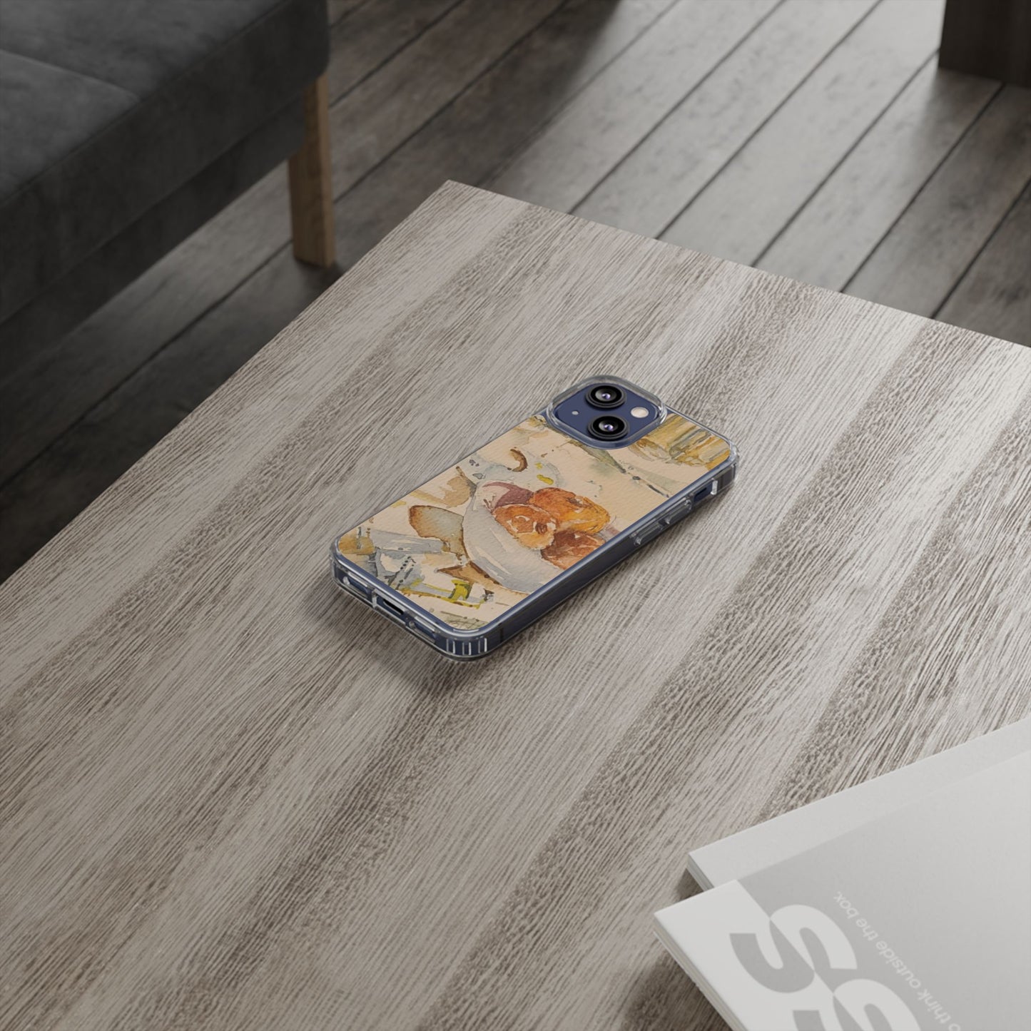 Watercolor Artist's Table Clear Phone Case - Brooke Zitting, LLC