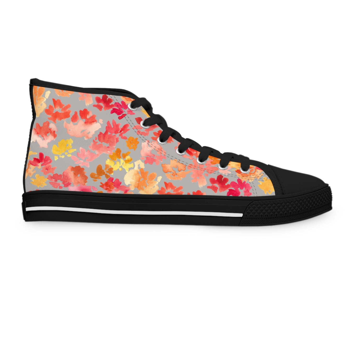 Soft-toned Posy High Top Sneakers with Floral Design – Stylish Shoes for All | Unique Gift Idea - Brooke Zitting, LLC