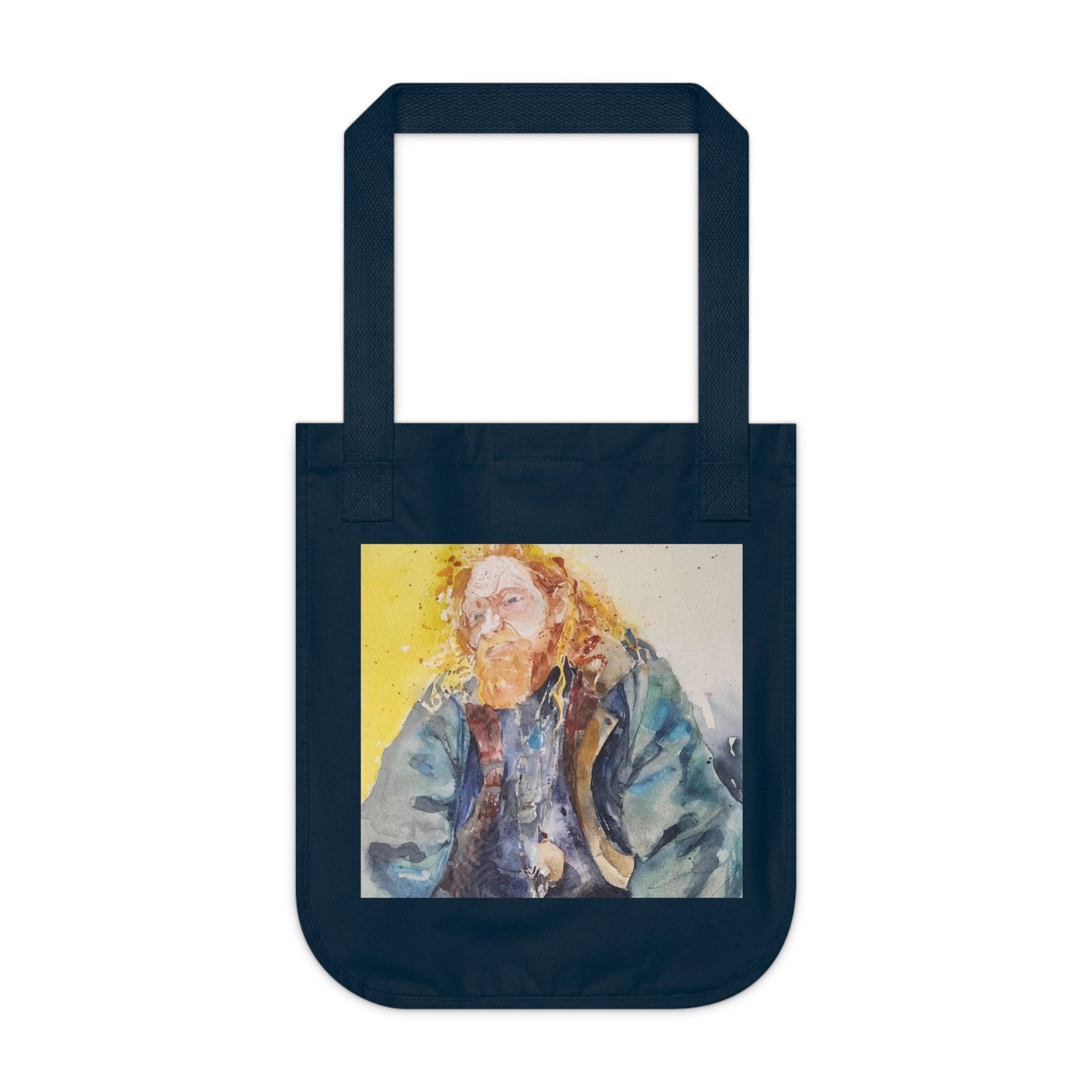 Soulshine Watercolor Design Organic Canvas Tote – Eco-Friendly, Watercolor Fine Art, Reusable Bag for Art Lovers - Brooke Zitting, LLC