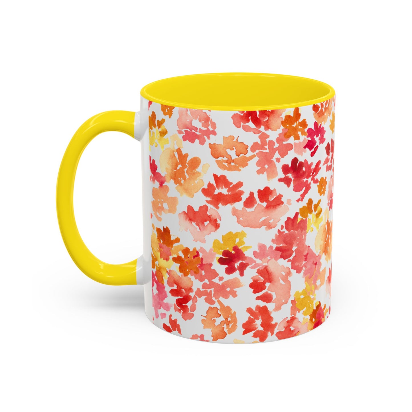 Posy Coffee Mug - Warm Floral Design (11oz, 15oz) - Brooke Zitting, LLC