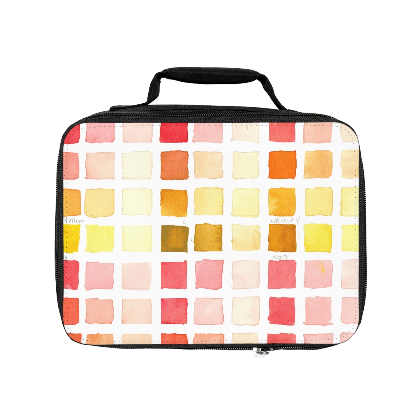 Color Chart Watercolor Design Lunch Bag – Eco-Friendly Tote for School, Work, Picnics & Beach - Brooke Zitting, LLC
