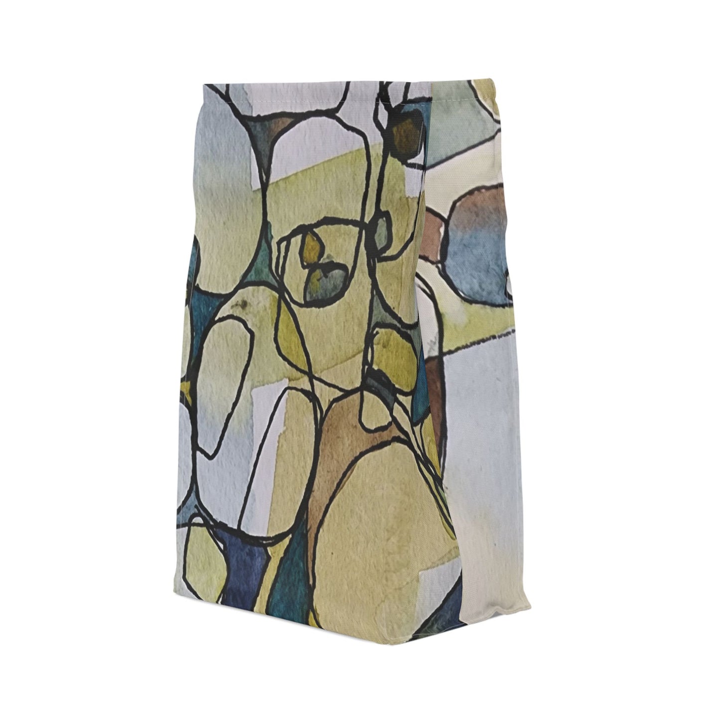 Fragmented Whisper Watercolor Design Lunch Bag – Insulated, Wipe-Clean, Eco-Friendly Tote for Daily Use - Brooke Zitting, LLC