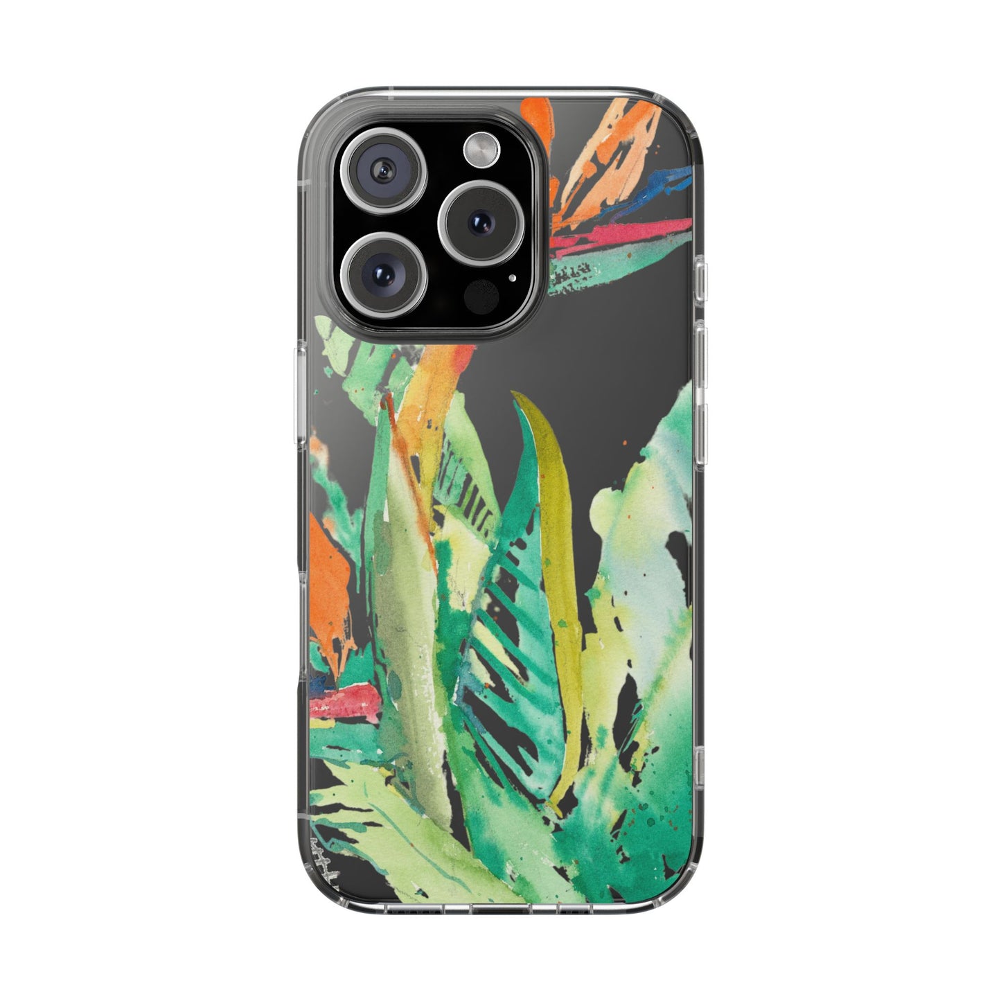 Another Day in Paradise Watercolor Clear Phone Case - Brooke Zitting, LLC
