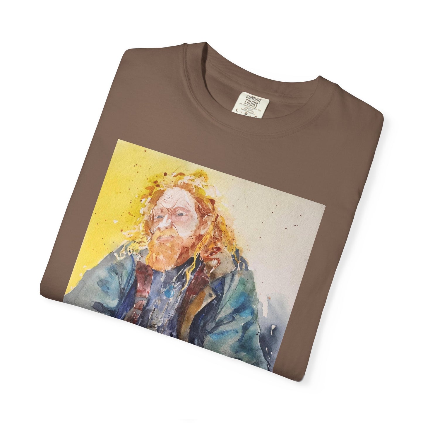 Artistic Unisex Garment-Dyed T-shirt, Vibrant Watercolor Design, Casual Wear, Artist Gift, Custom T-shirt