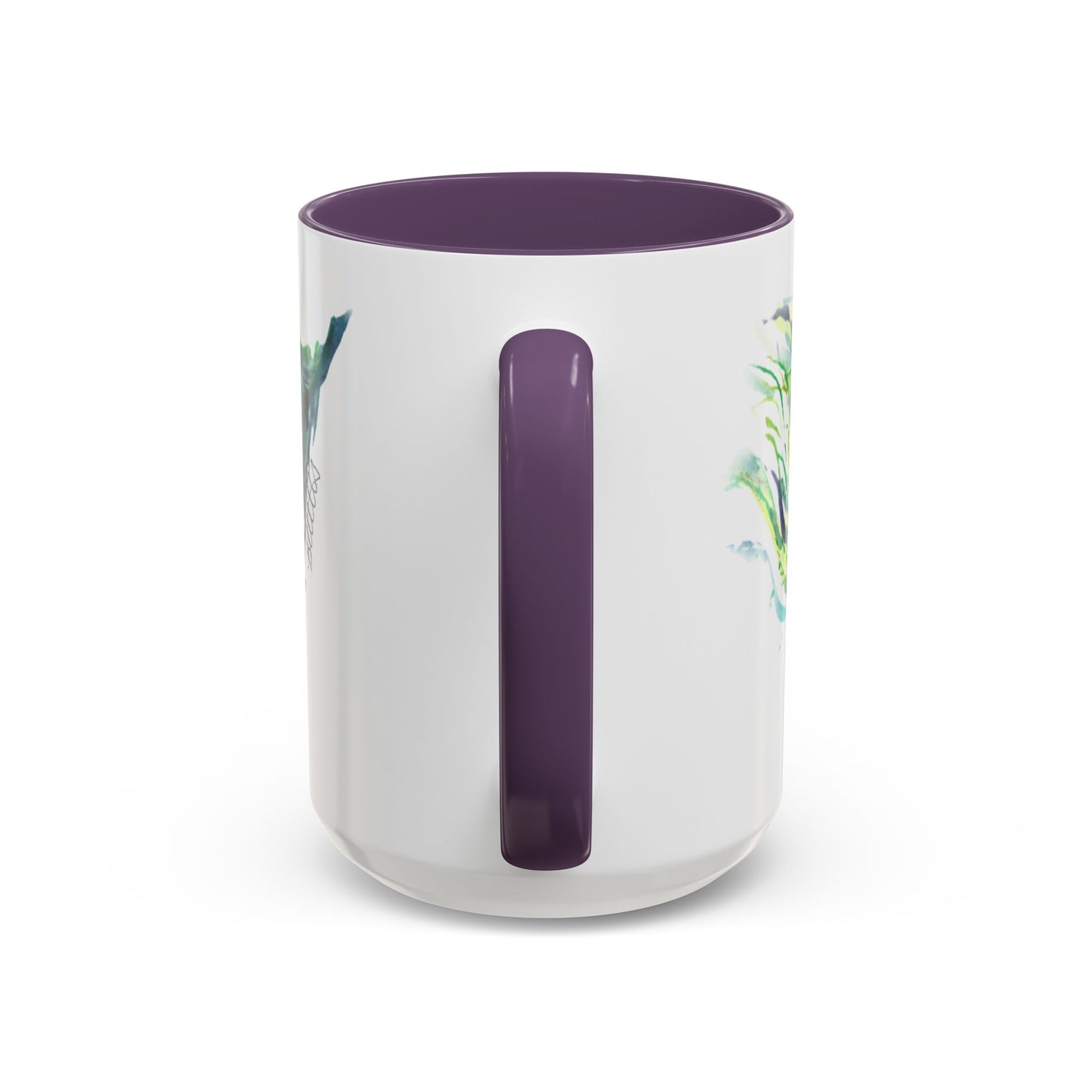 Light as a Feather Peacock Feather Accent Coffee Mug (11, 15oz) - Brooke Zitting, LLC