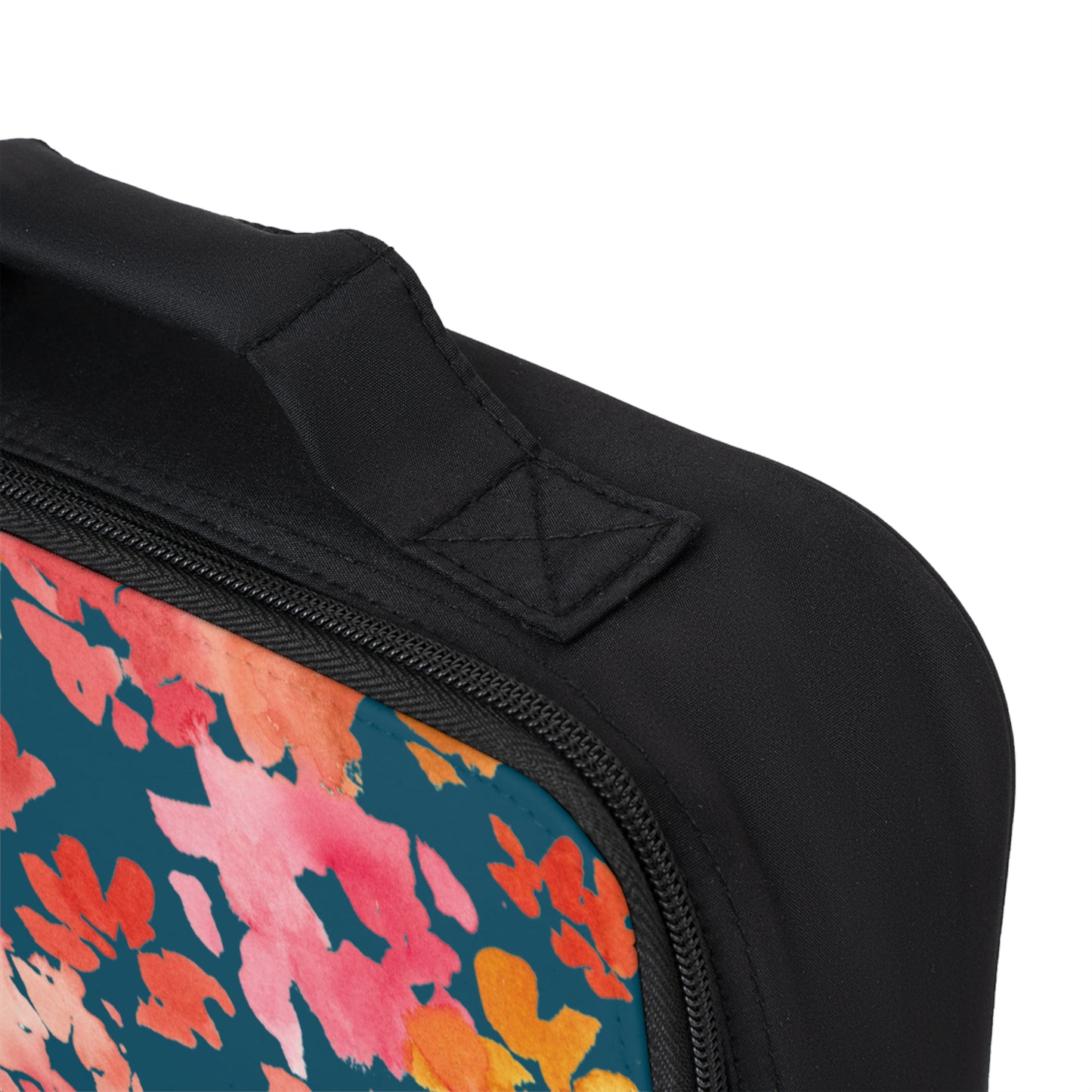 Warm Posy Watercolor Design Lunch Bag – Eco-Friendly Tote for School, Work, Picnics & Beach - Brooke Zitting, LLC