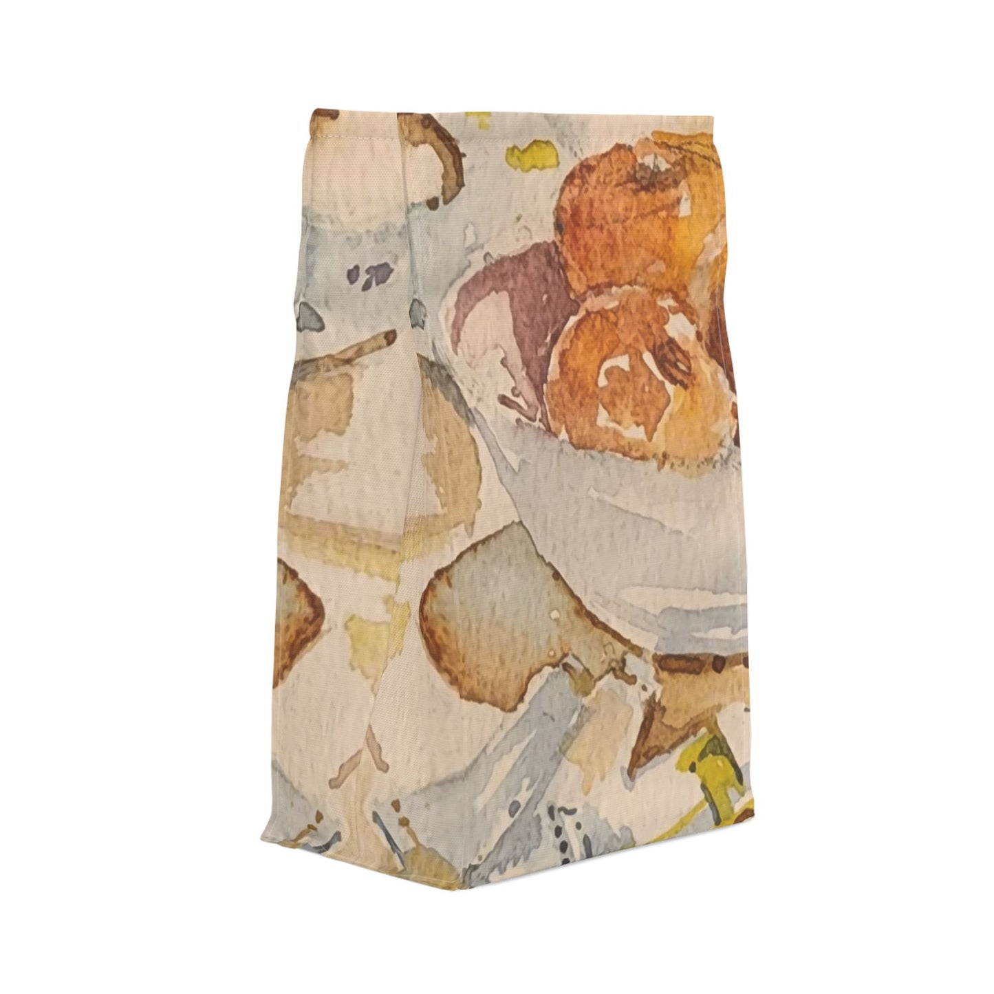 Artist's Table Watercolor Design Lunch Bag – Insulated, Wipe-Clean, Eco-Friendly Tote for Daily Use - Brooke Zitting, LLC