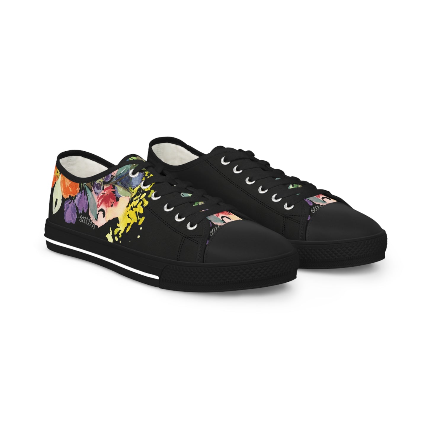 Fresh Floral Blooms Low-top Sneakers – Stylish Shoes for All | Unique Gift Idea - Brooke Zitting, LLC