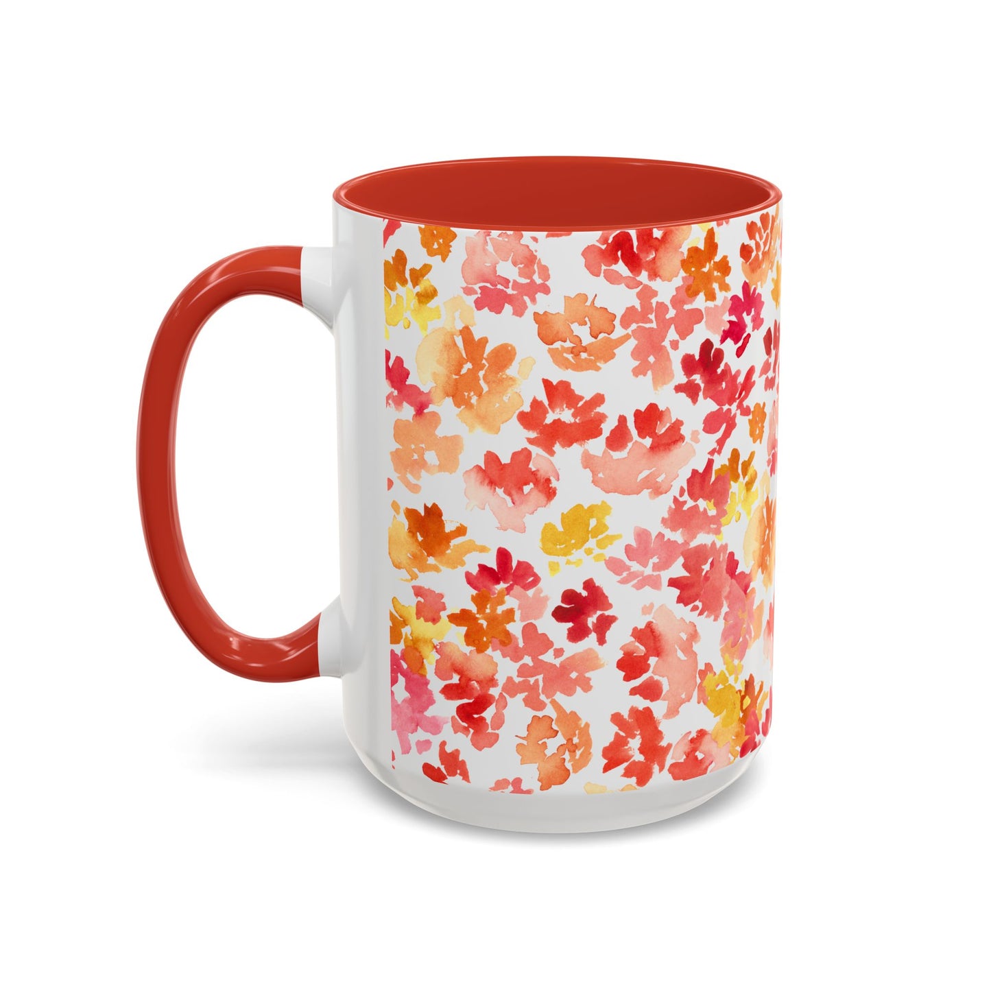 Posy Coffee Mug - Warm Floral Design (11oz, 15oz) - Brooke Zitting, LLC