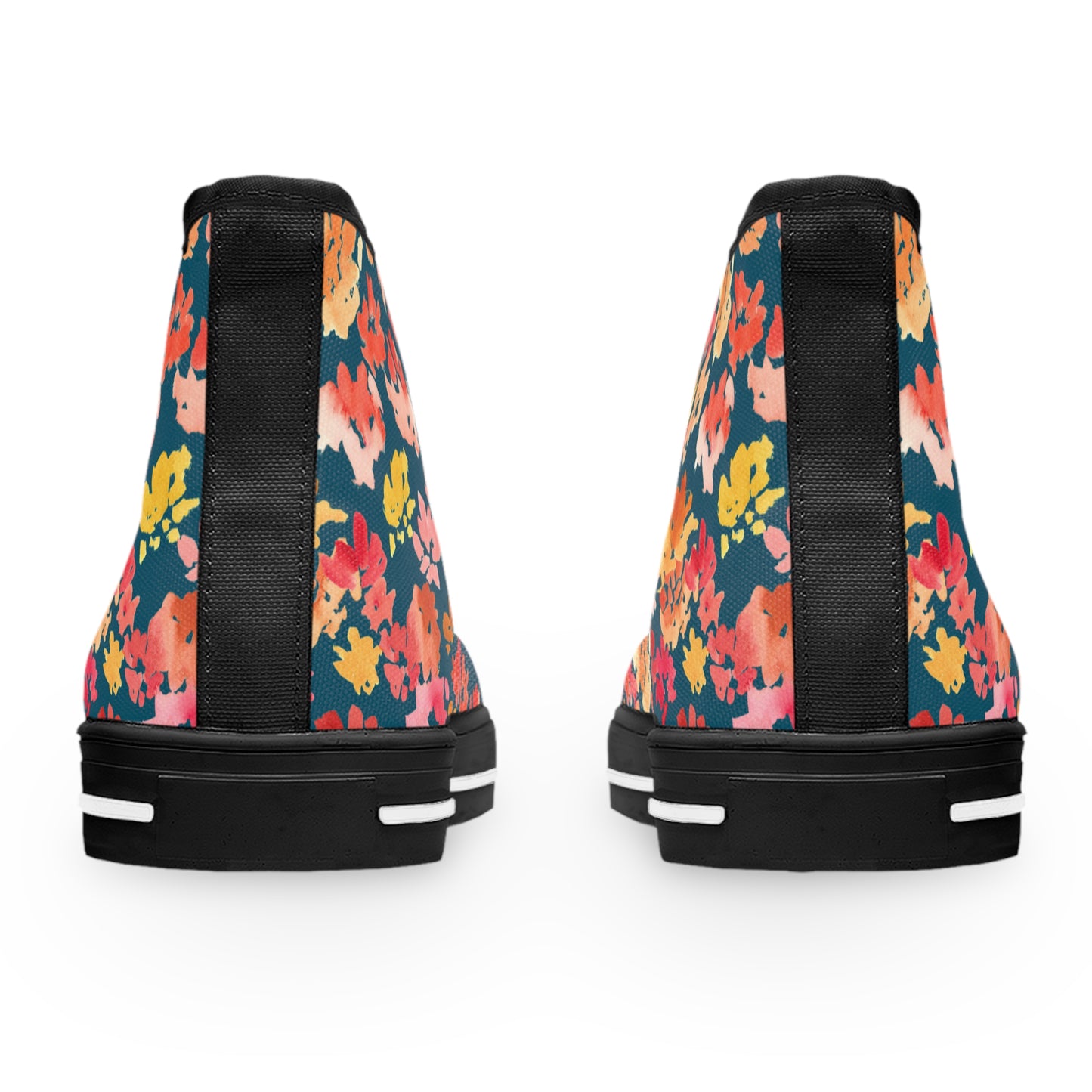 Bold Posy High Top Sneakers with Floral Design – Stylish Shoes for All | Unique Gift Idea - Brooke Zitting, LLC