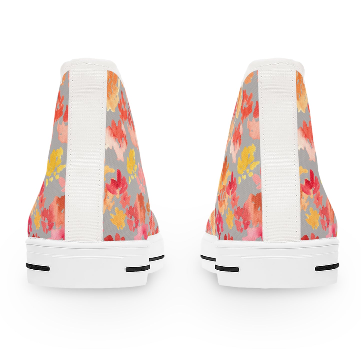 Soft-toned Posy High Top Sneakers with Floral Design – Stylish Shoes for All | Unique Gift Idea - Brooke Zitting, LLC
