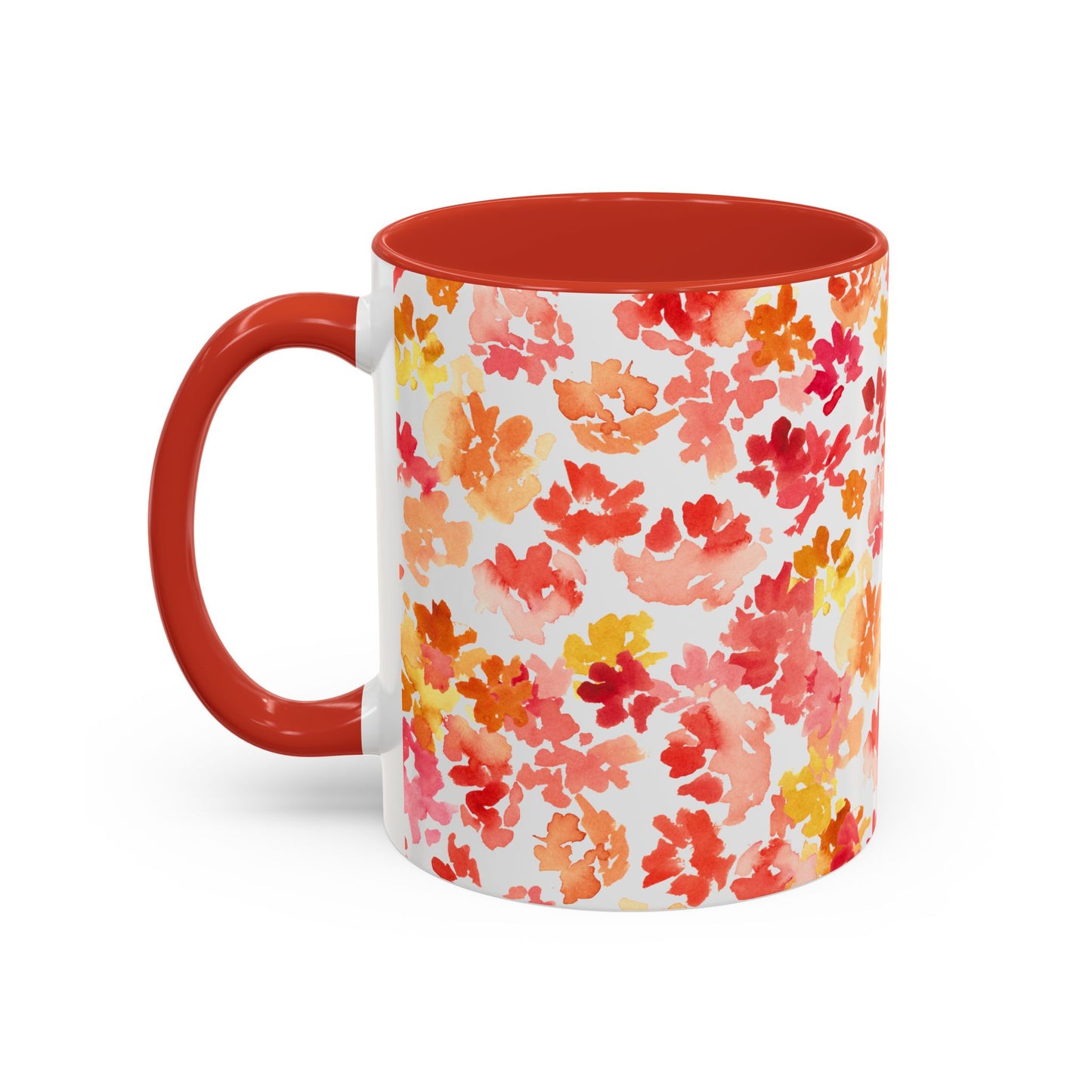 Posy Coffee Mug - Warm Floral Design (11oz, 15oz) - Brooke Zitting, LLC