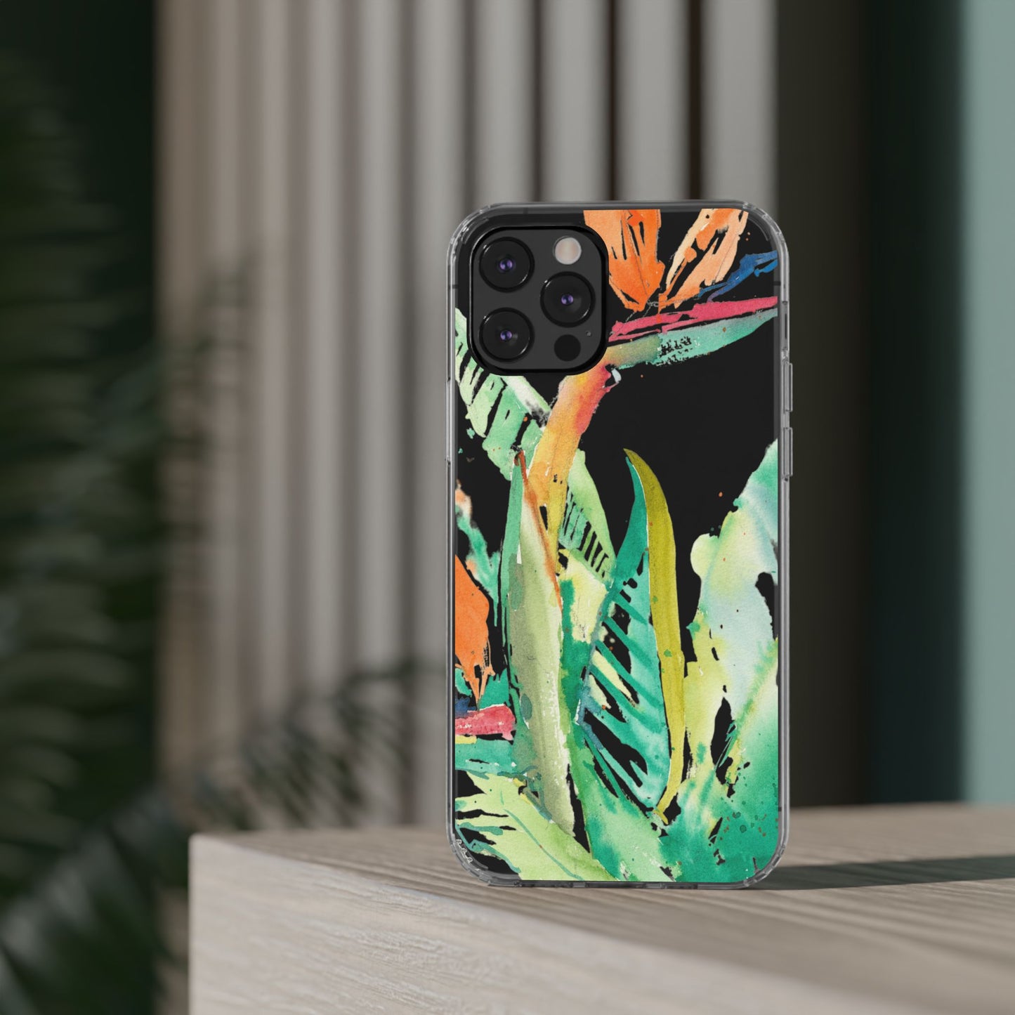Another Day in Paradise Watercolor Clear Phone Case - Brooke Zitting, LLC