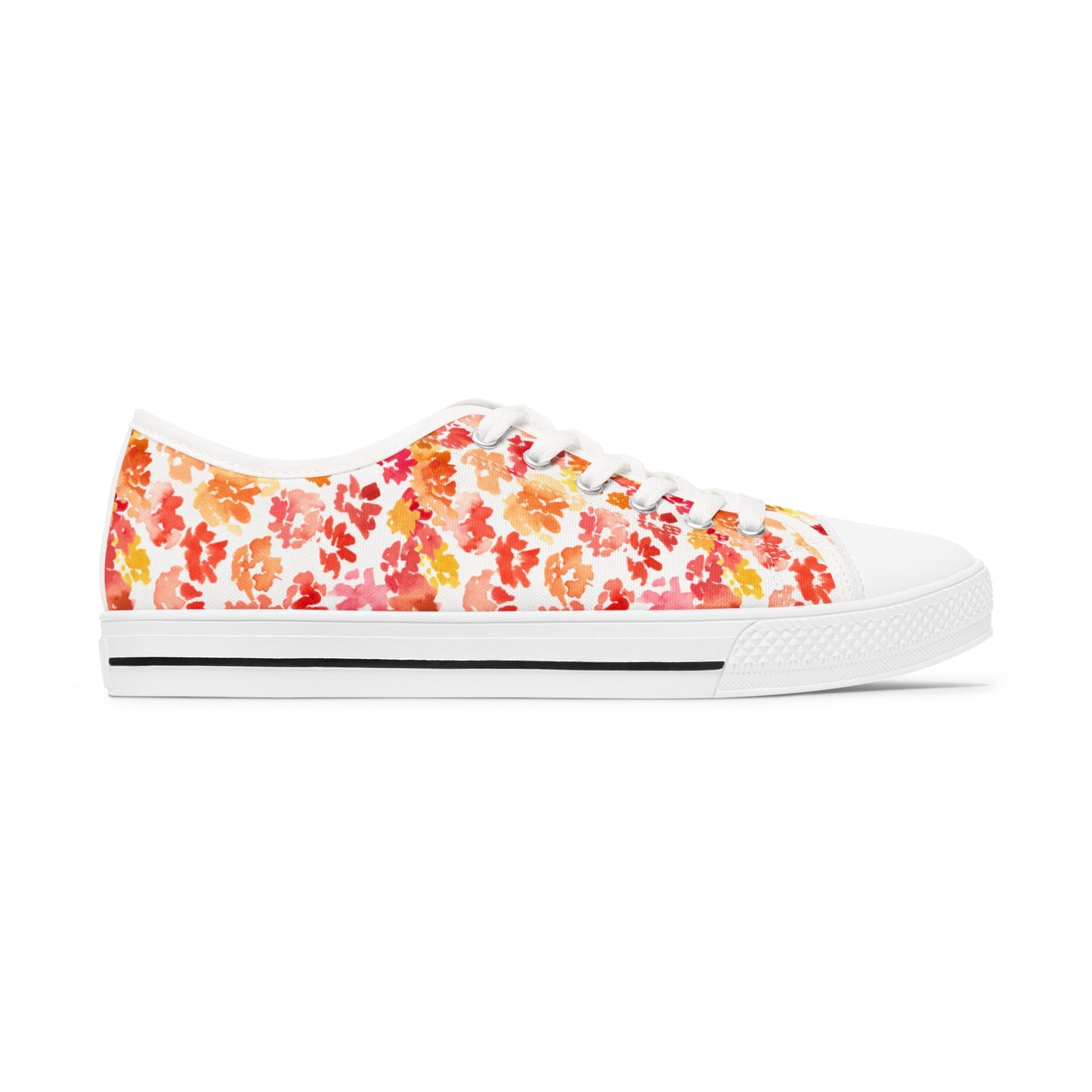 Watercolor Original Posy Low Top Sneakers – Unique Casual Shoes for All | Style & Gift Idea - Brooke Zitting, LLC