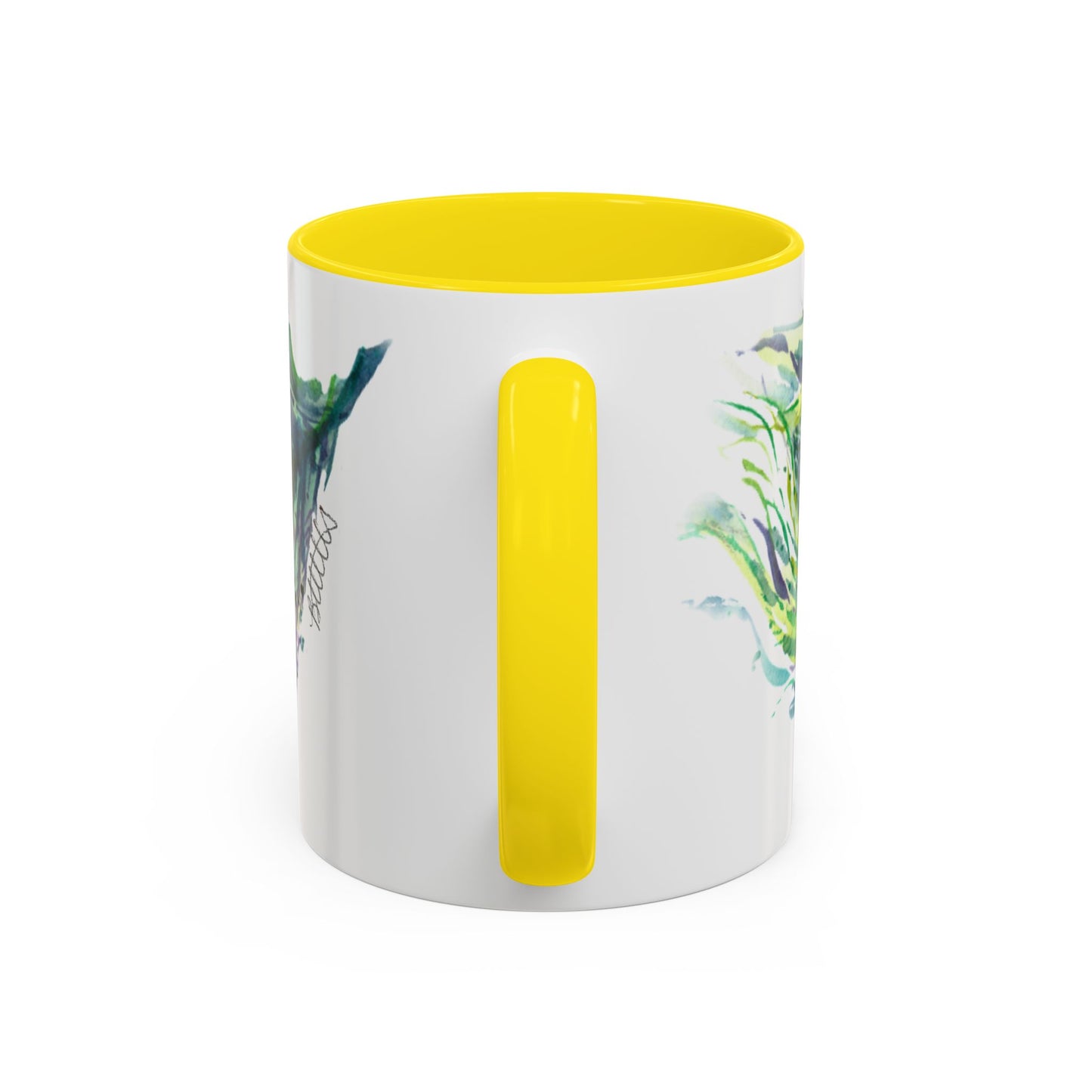 Light as a Feather Peacock Feather Accent Coffee Mug (11, 15oz) - Brooke Zitting, LLC