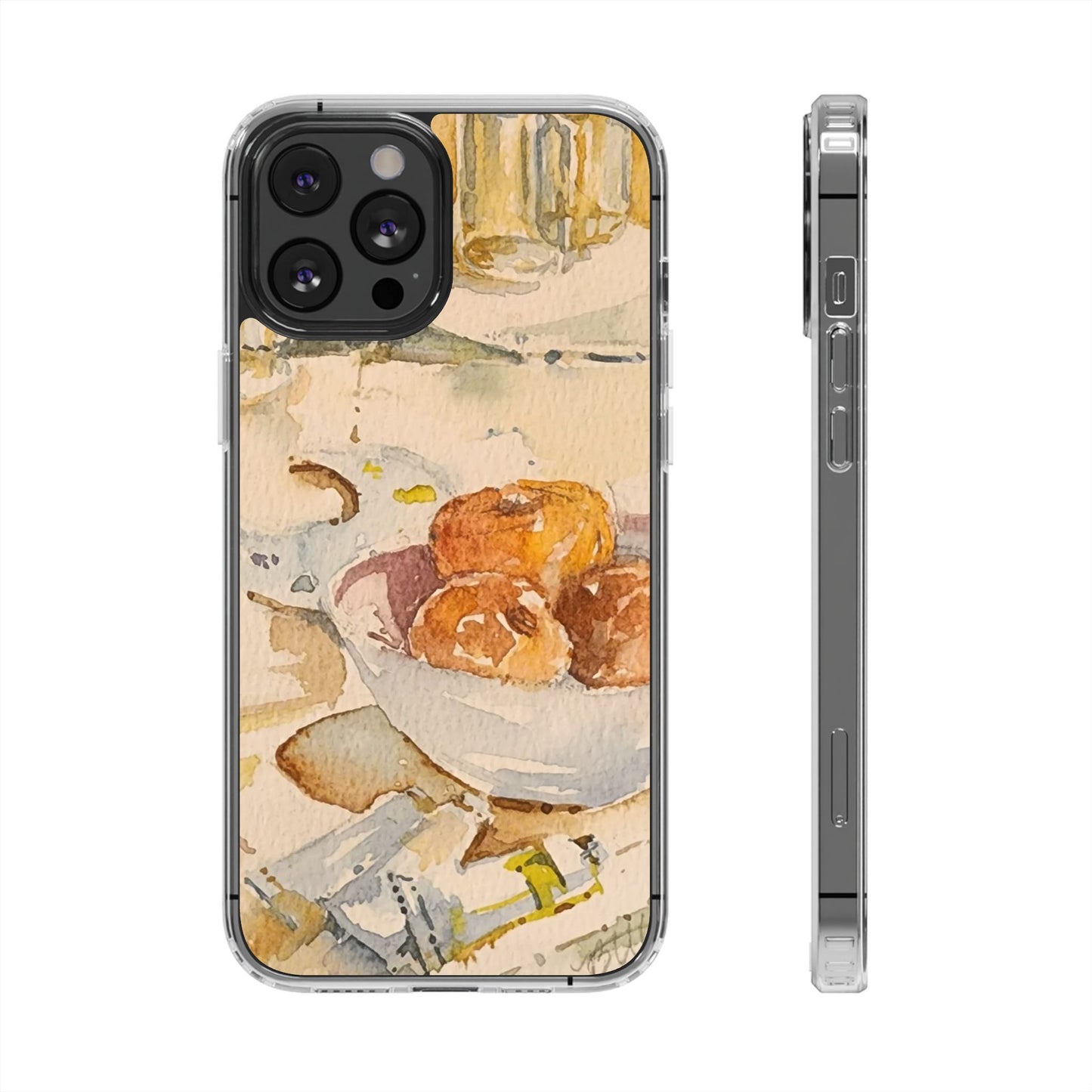 Watercolor Artist's Table Clear Phone Case - Brooke Zitting, LLC