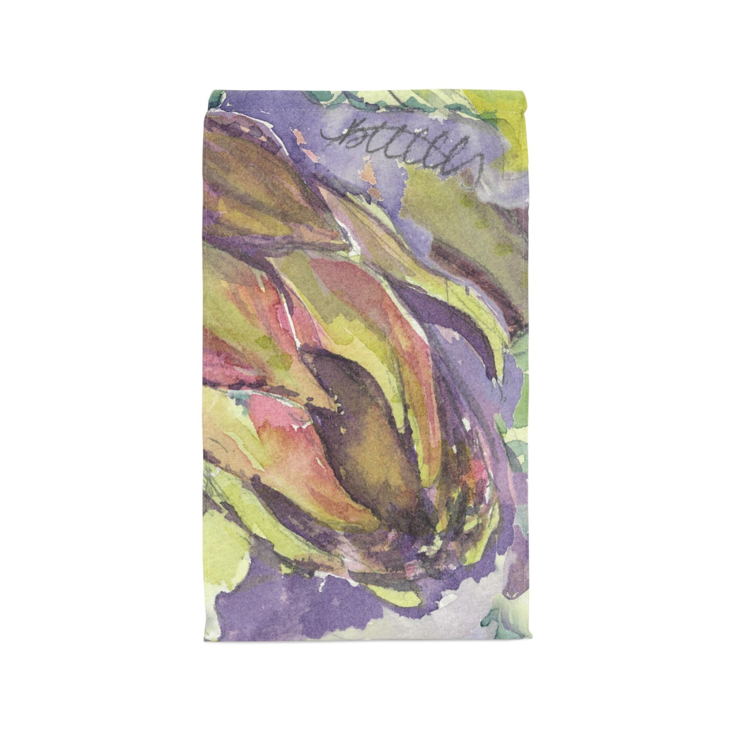 Italian Artichoke Watercolor Design Lunch Bag – Insulated, Wipe-Clean, Eco-Friendly Tote for Daily Use - Brooke Zitting, LLC