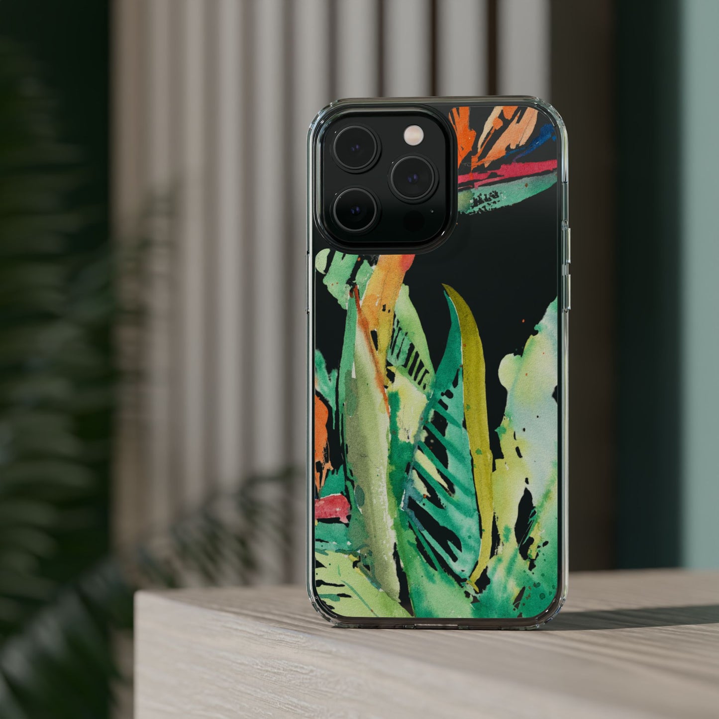 Another Day in Paradise Watercolor Clear Phone Case - Brooke Zitting, LLC
