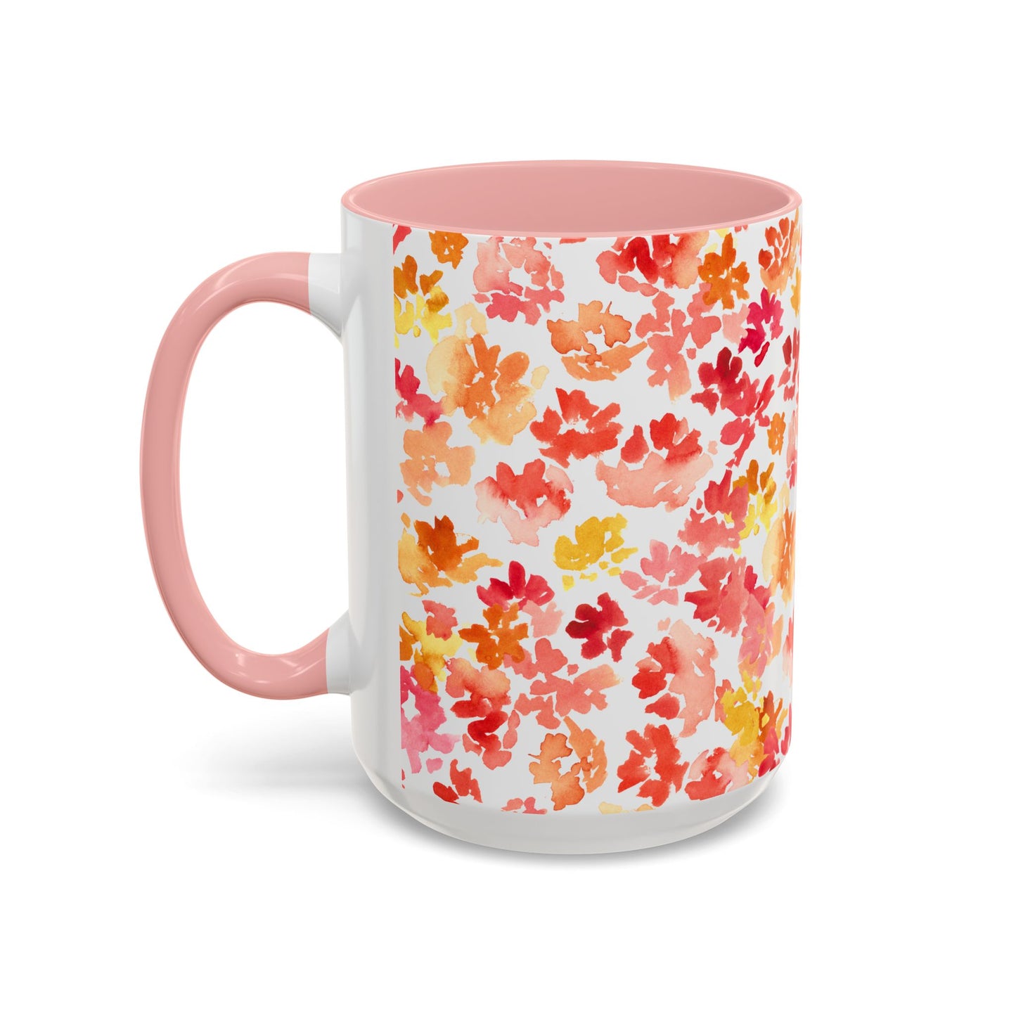 Posy Coffee Mug - Warm Floral Design (11oz, 15oz) - Brooke Zitting, LLC