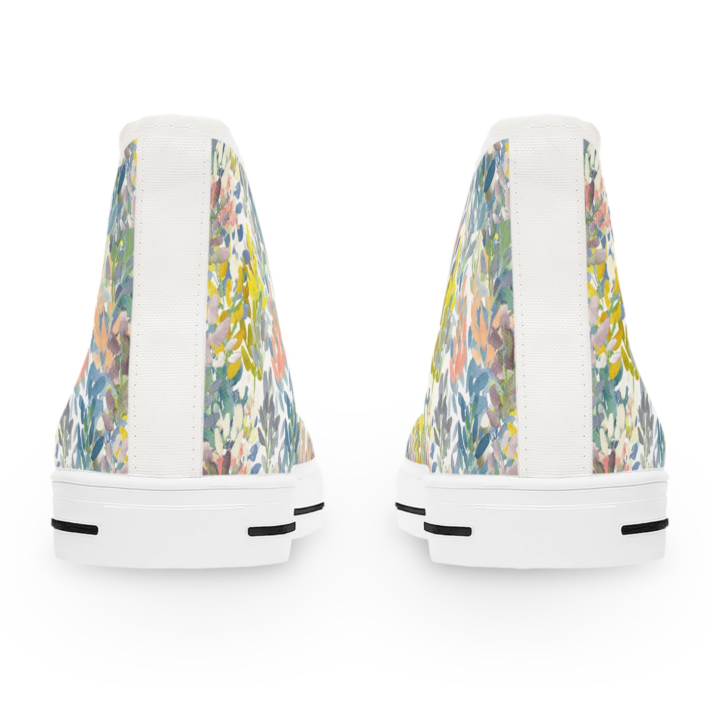 Petal Parade High Top Sneakers with Floral Design – Stylish Shoes for All | Unique Gift Idea - Brooke Zitting, LLC