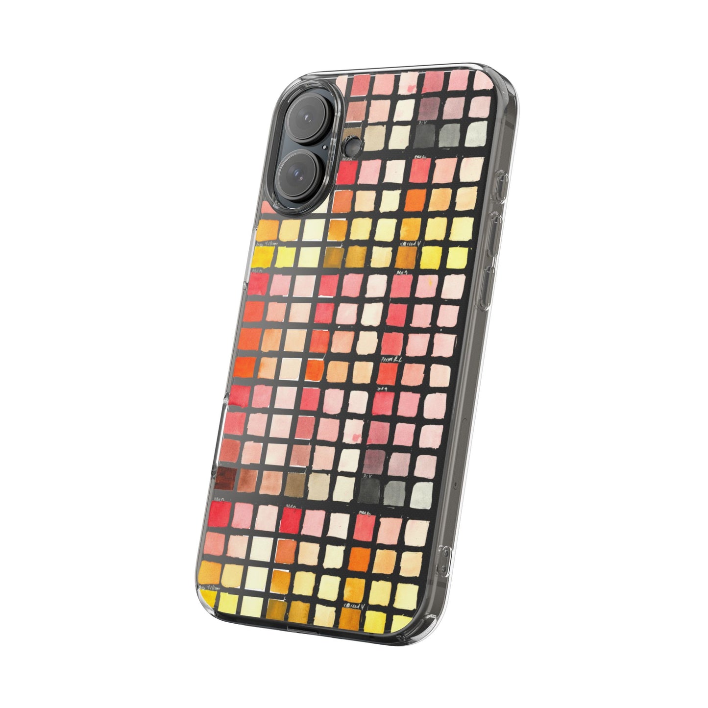 Watercolor Paint Swatches Clear Phone Case - Brooke Zitting, LLC