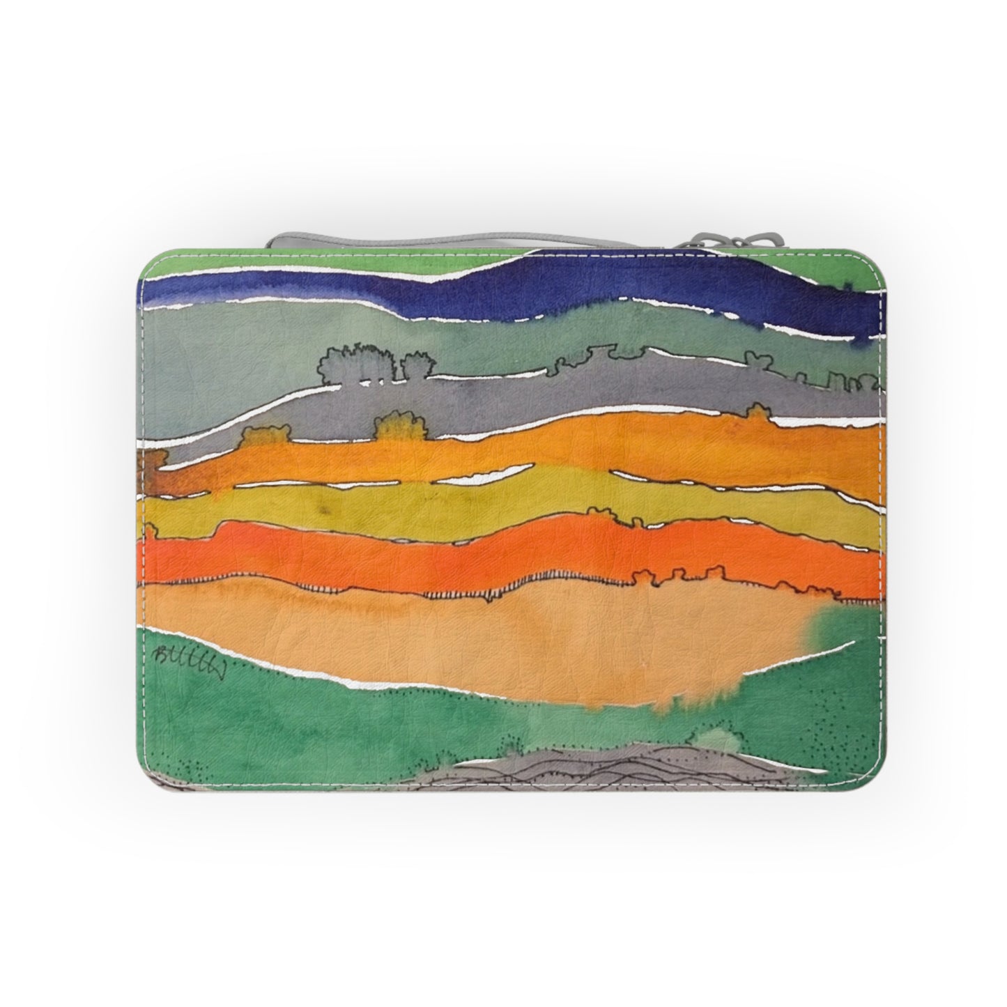 The Striped Landscape Paper Lunch Bag - Brooke Zitting, LLC