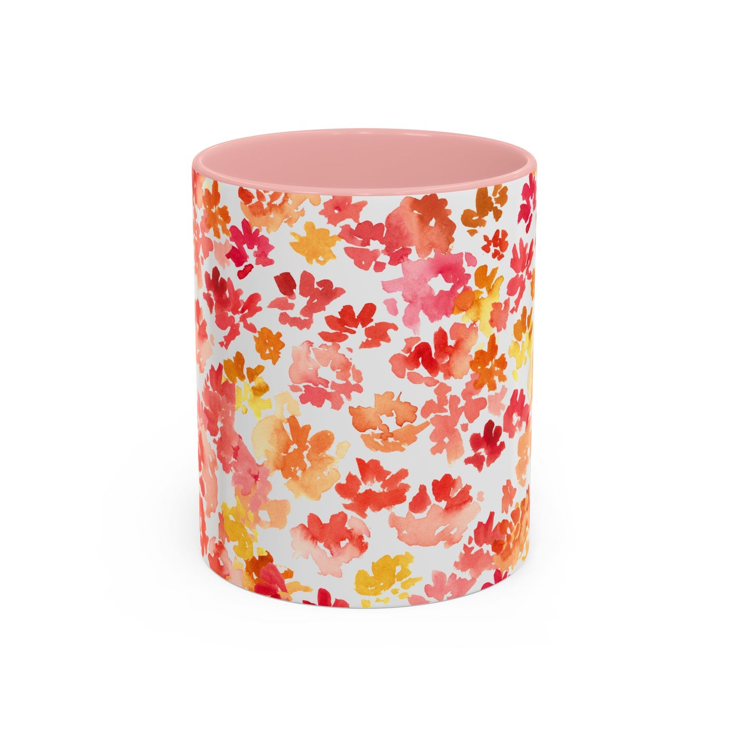 Posy Coffee Mug - Warm Floral Design (11oz, 15oz) - Brooke Zitting, LLC