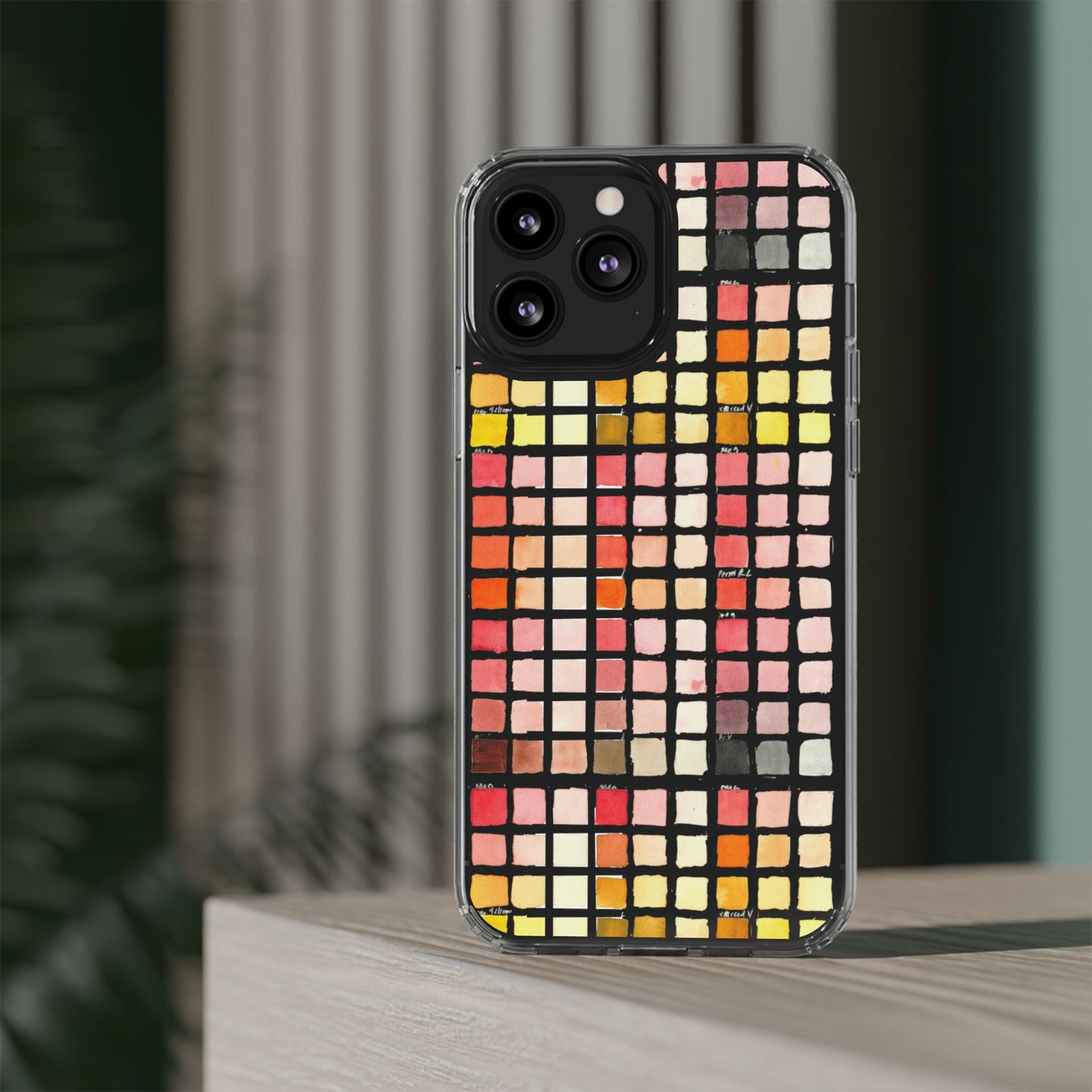 Watercolor Paint Swatches Clear Phone Case - Brooke Zitting, LLC