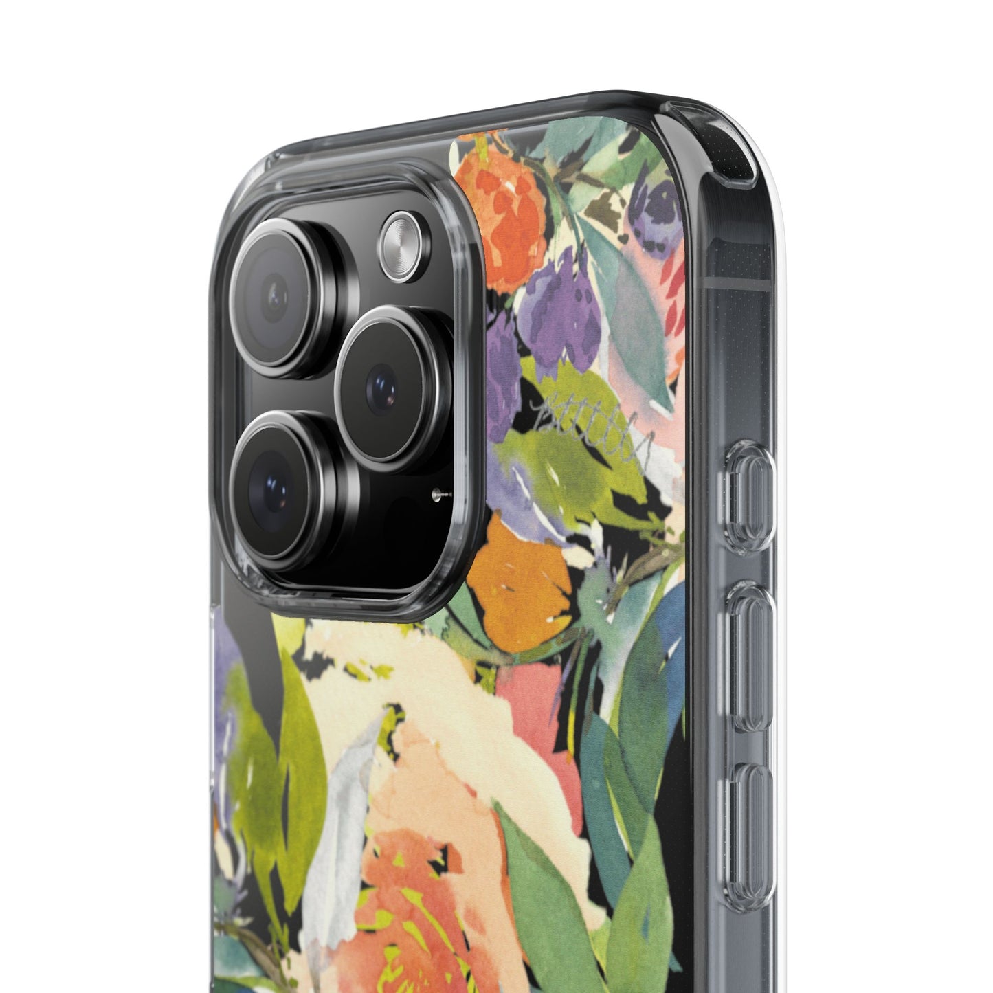 Clear Phone Case with Floral Blooms Design - Brooke Zitting, LLC