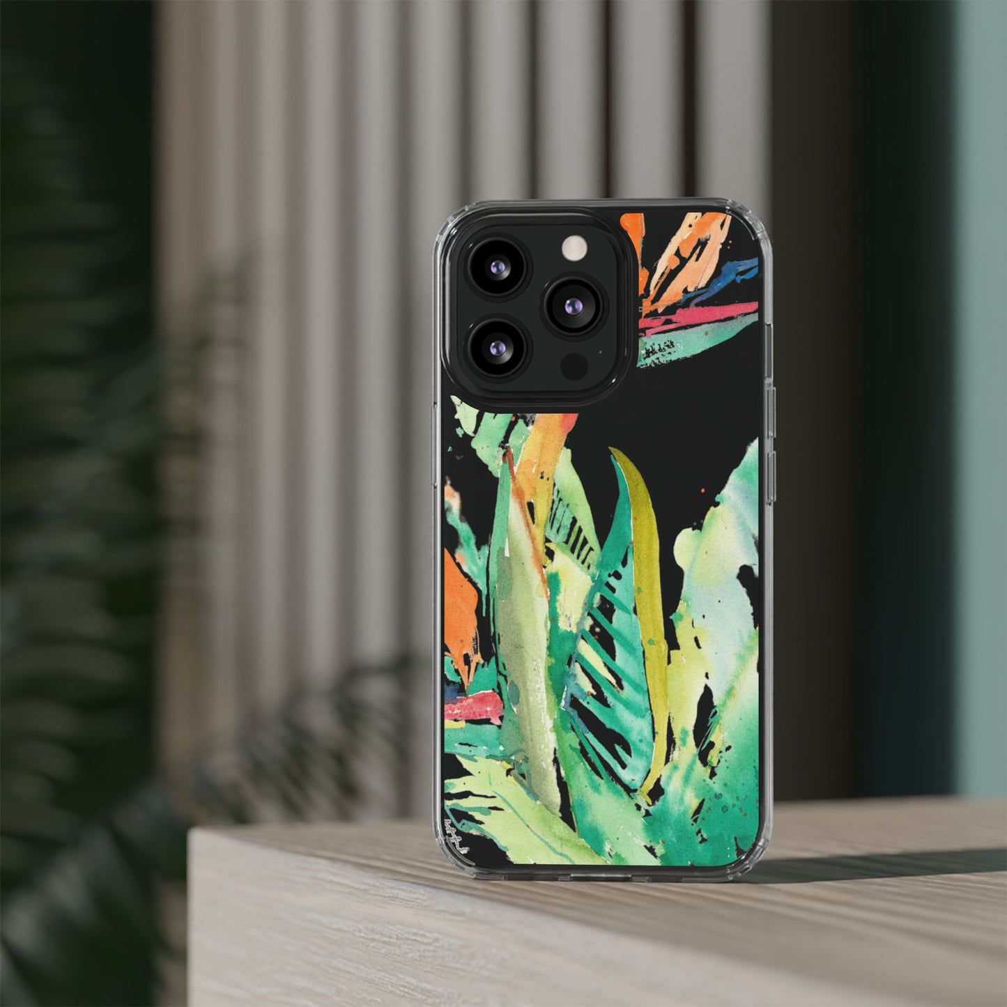 Another Day in Paradise Watercolor Clear Phone Case - Brooke Zitting, LLC
