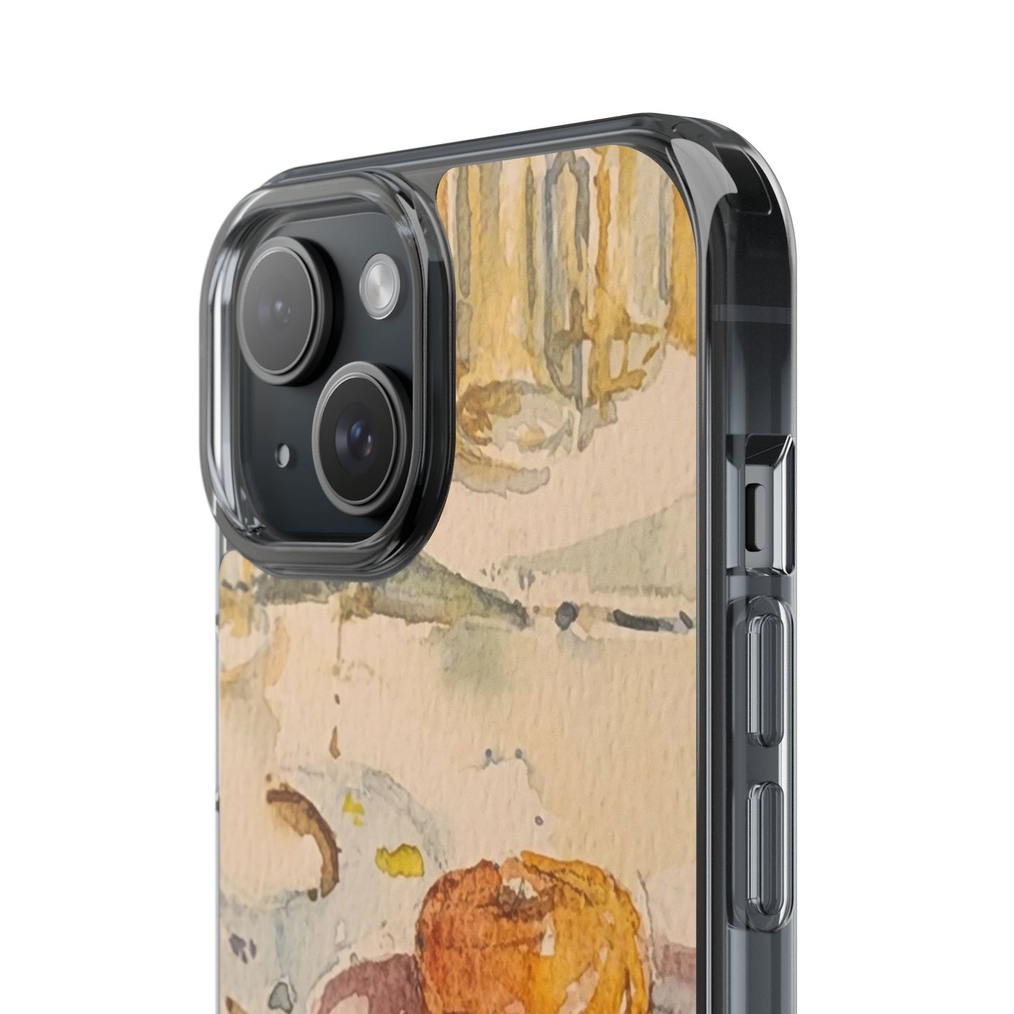 Watercolor Artist's Table Clear Phone Case - Brooke Zitting, LLC