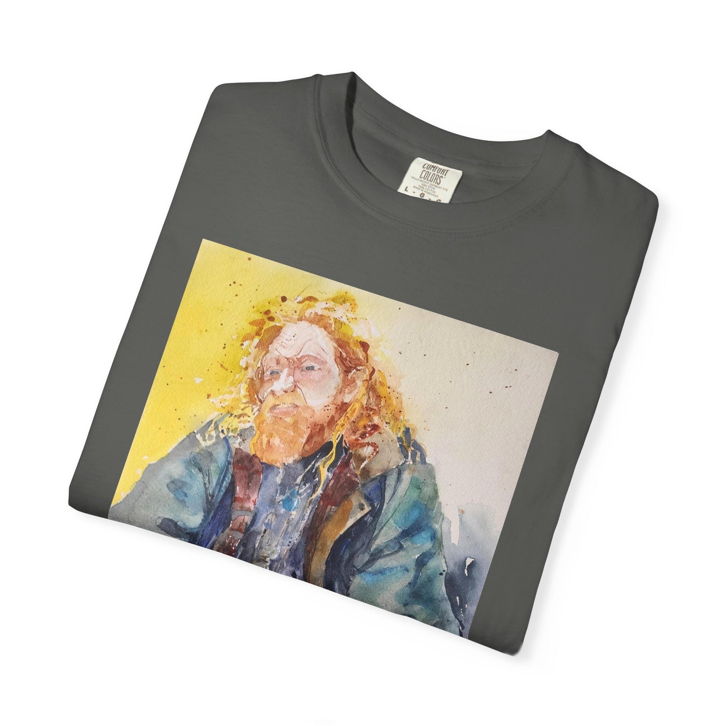 Artistic Unisex Garment-Dyed T-shirt, Vibrant Watercolor Design, Casual Wear, Artist Gift, Custom T-shirt