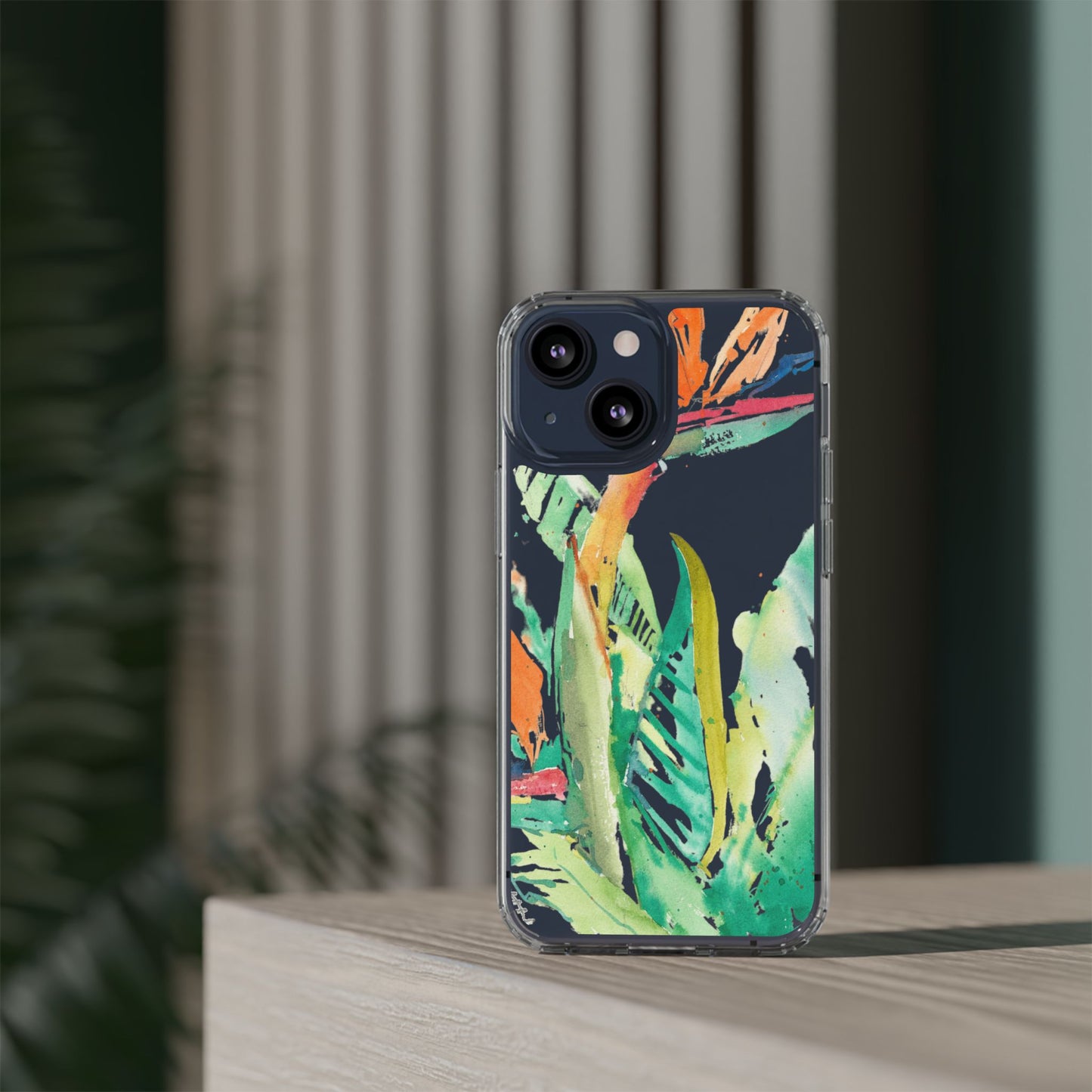 Another Day in Paradise Watercolor Clear Phone Case - Brooke Zitting, LLC