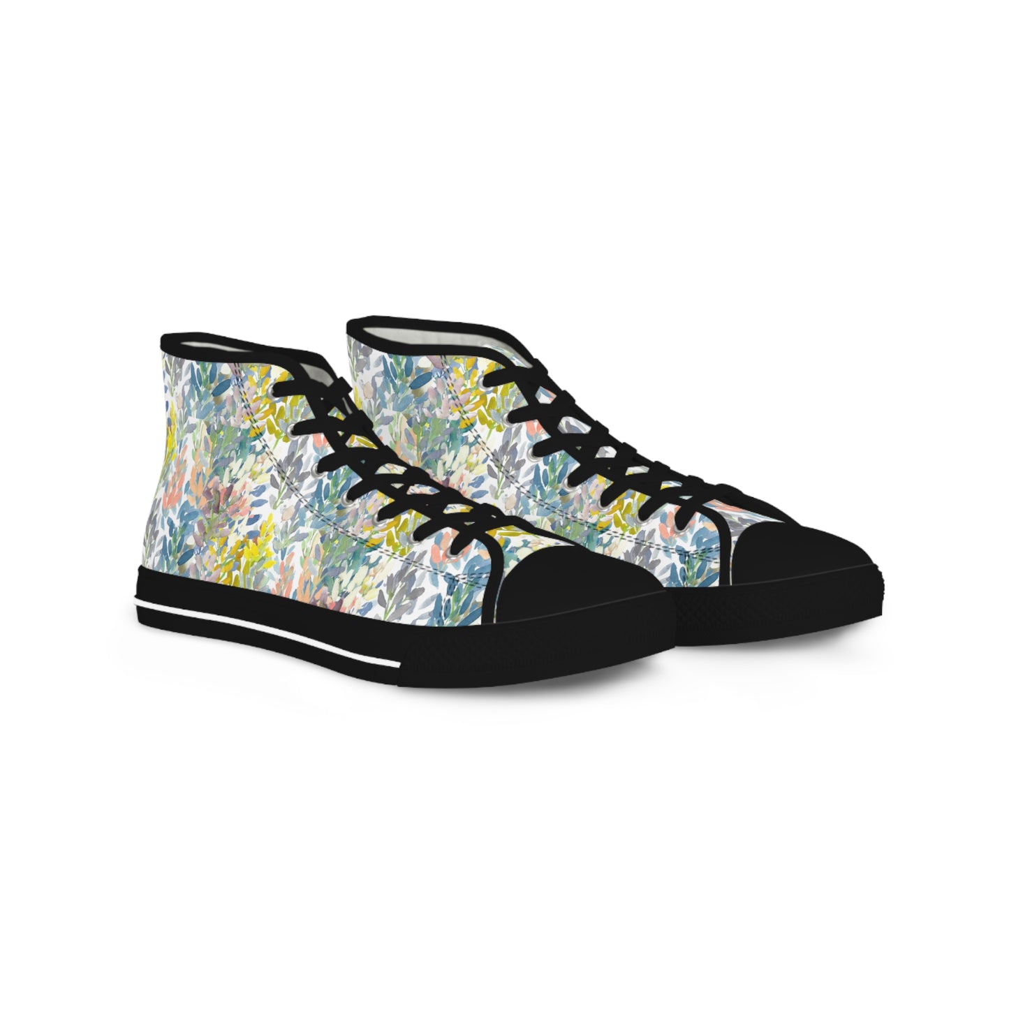 Petal Parade High Top Sneakers with Floral Design – Stylish Shoes for All | Unique Gift Idea - Brooke Zitting, LLC