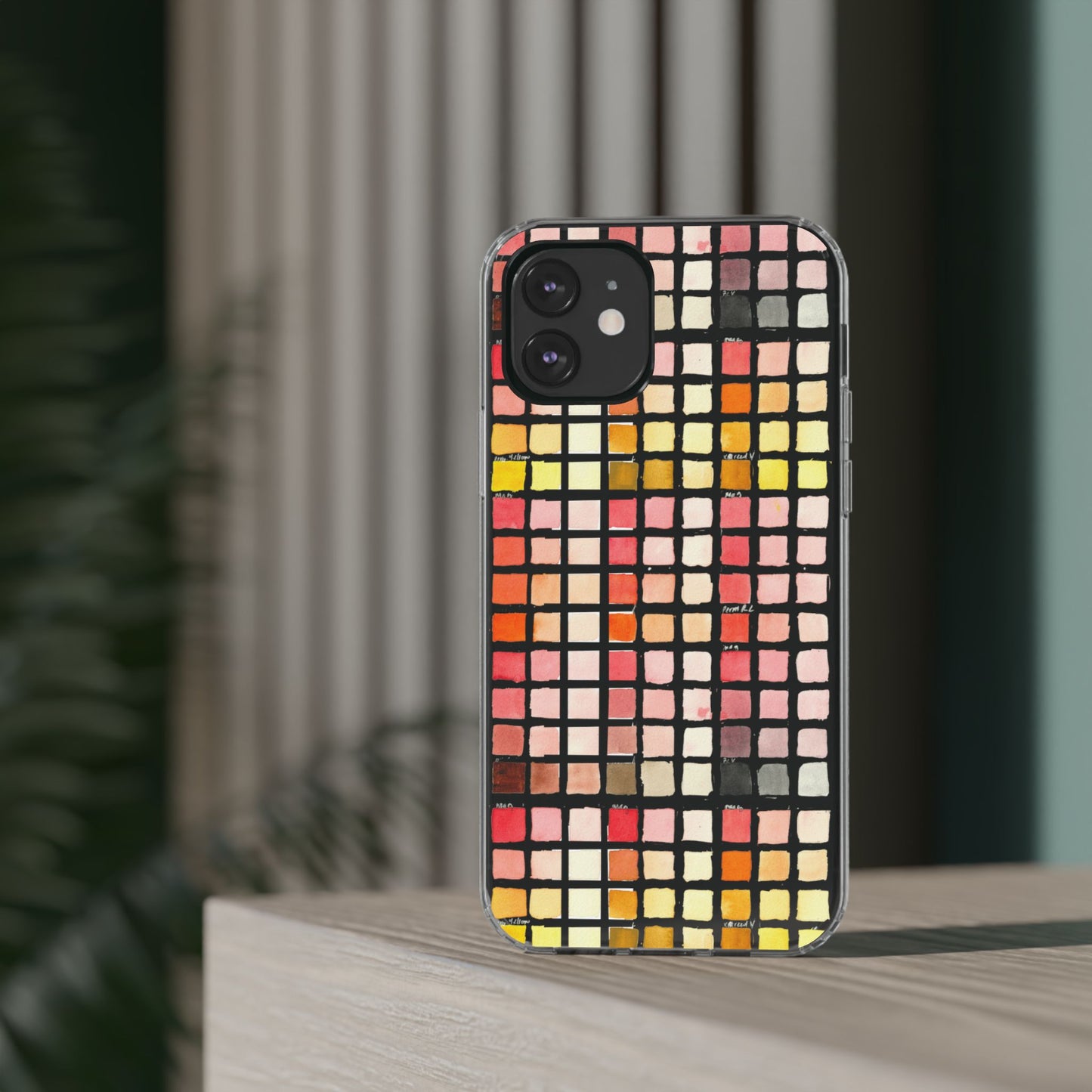 Watercolor Paint Swatches Clear Phone Case - Brooke Zitting, LLC