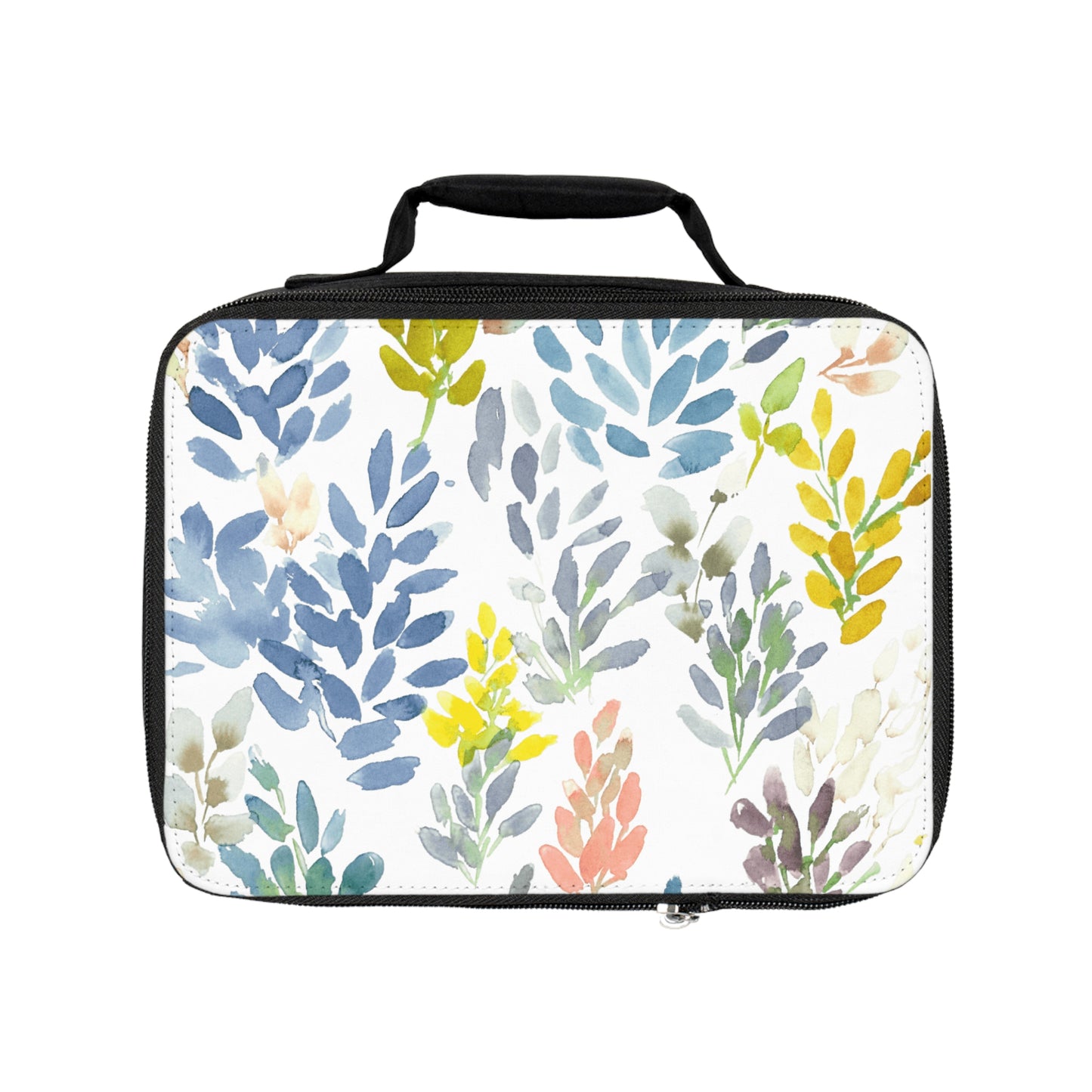 Petal Parade Watercolor Design Lunch Bag – Eco-Friendly Tote for School, Work, Picnics & Beach - Brooke Zitting, LLC