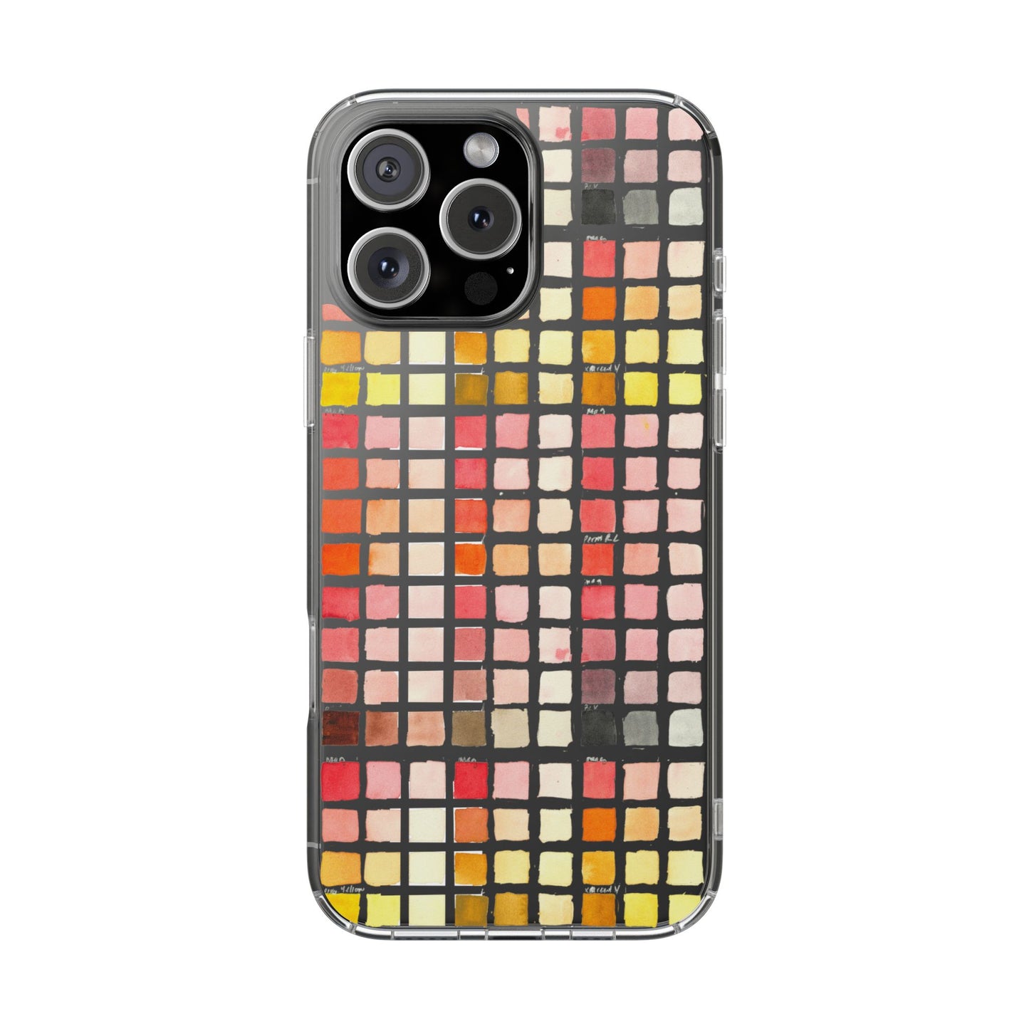 Watercolor Paint Swatches Clear Phone Case - Brooke Zitting, LLC