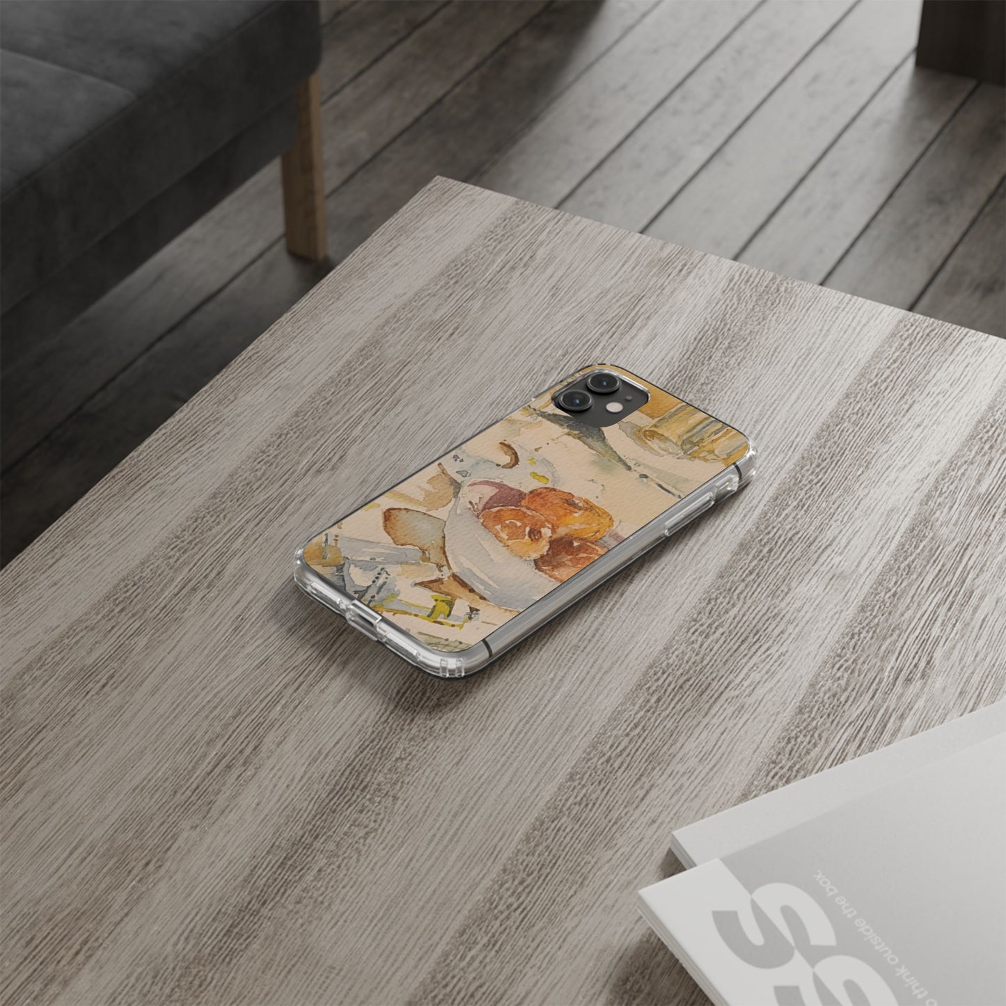 Watercolor Artist's Table Clear Phone Case - Brooke Zitting, LLC