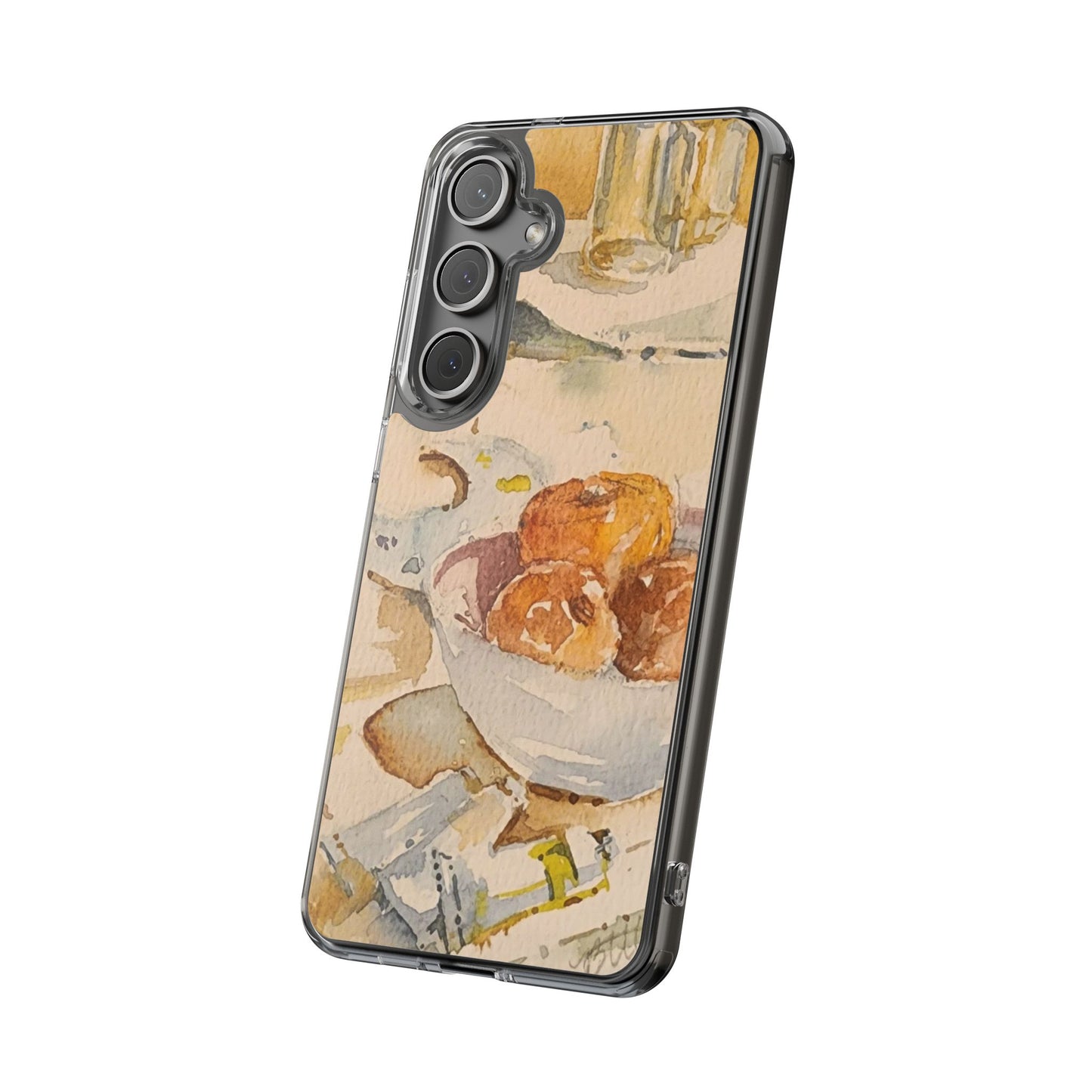 Watercolor Artist's Table Clear Phone Case - Brooke Zitting, LLC