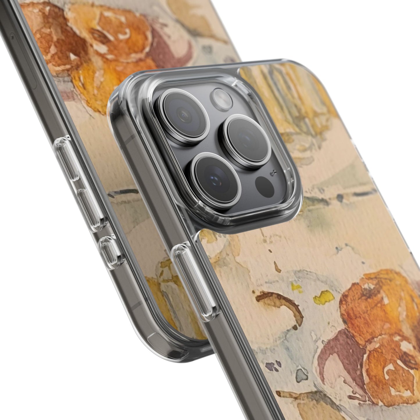 Watercolor Artist's Table Clear Phone Case - Brooke Zitting, LLC