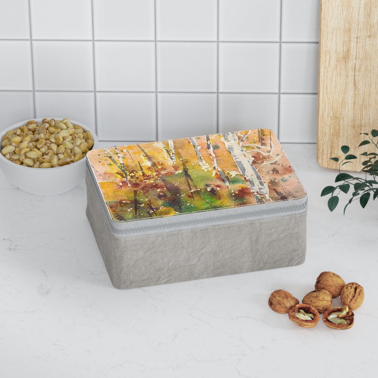 Autumn’s Gentle Haze Paper Lunch Bag - Brooke Zitting, LLC