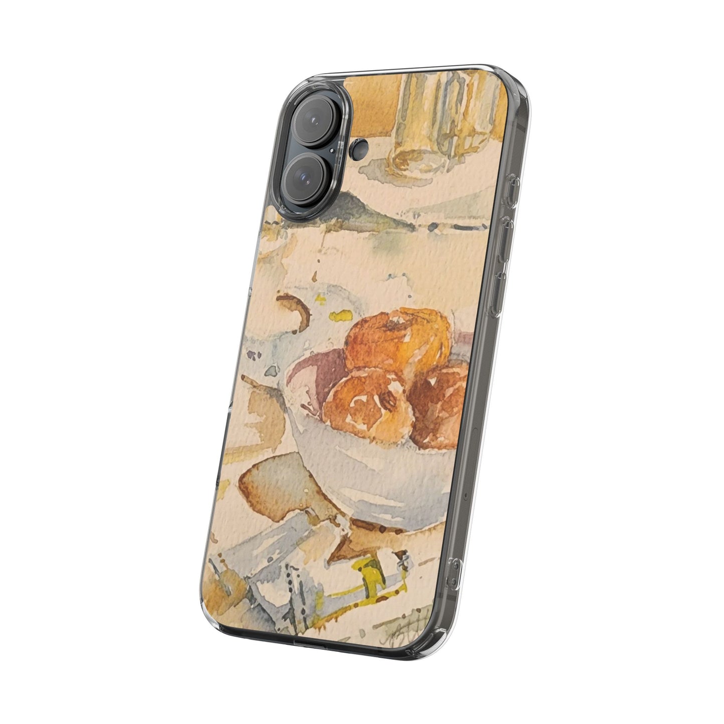 Watercolor Artist's Table Clear Phone Case - Brooke Zitting, LLC