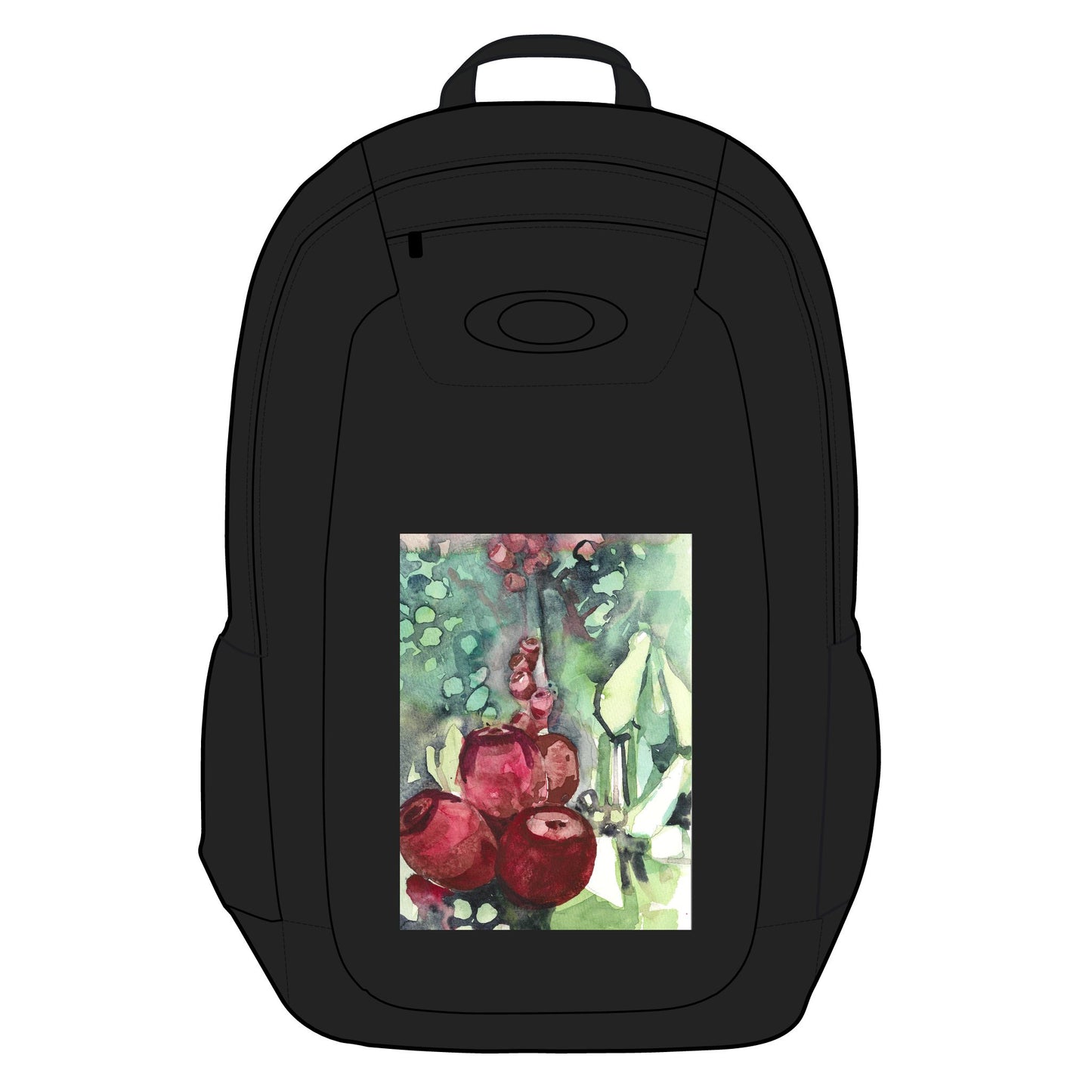 The Watercolor Prickly Pear Enduro Laptop Backpack, 20L - by Oakley. Stylish Travel Bag, Perfect for Adventurers, Back to School, Outdoor Enthusiasts, Art Lovers, Unique Design - Brooke Zitting, LLC