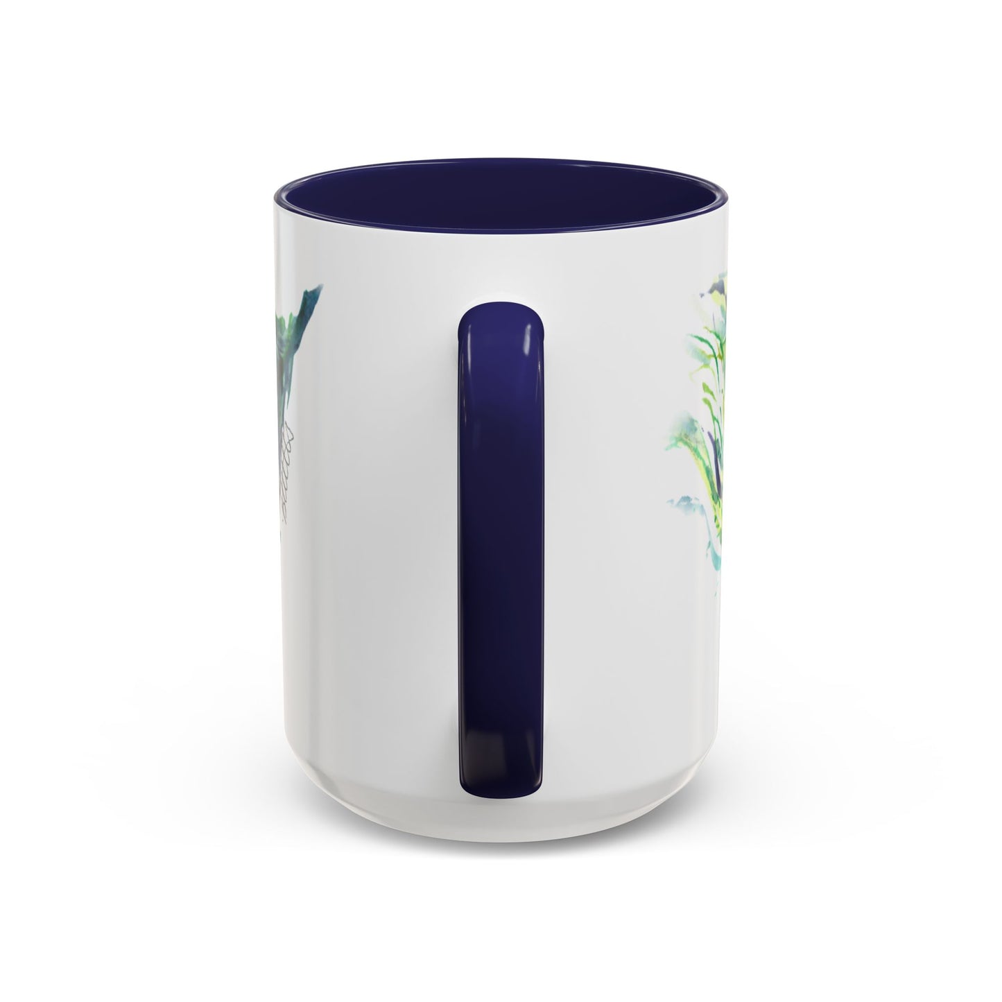 Light as a Feather Peacock Feather Accent Coffee Mug (11, 15oz) - Brooke Zitting, LLC